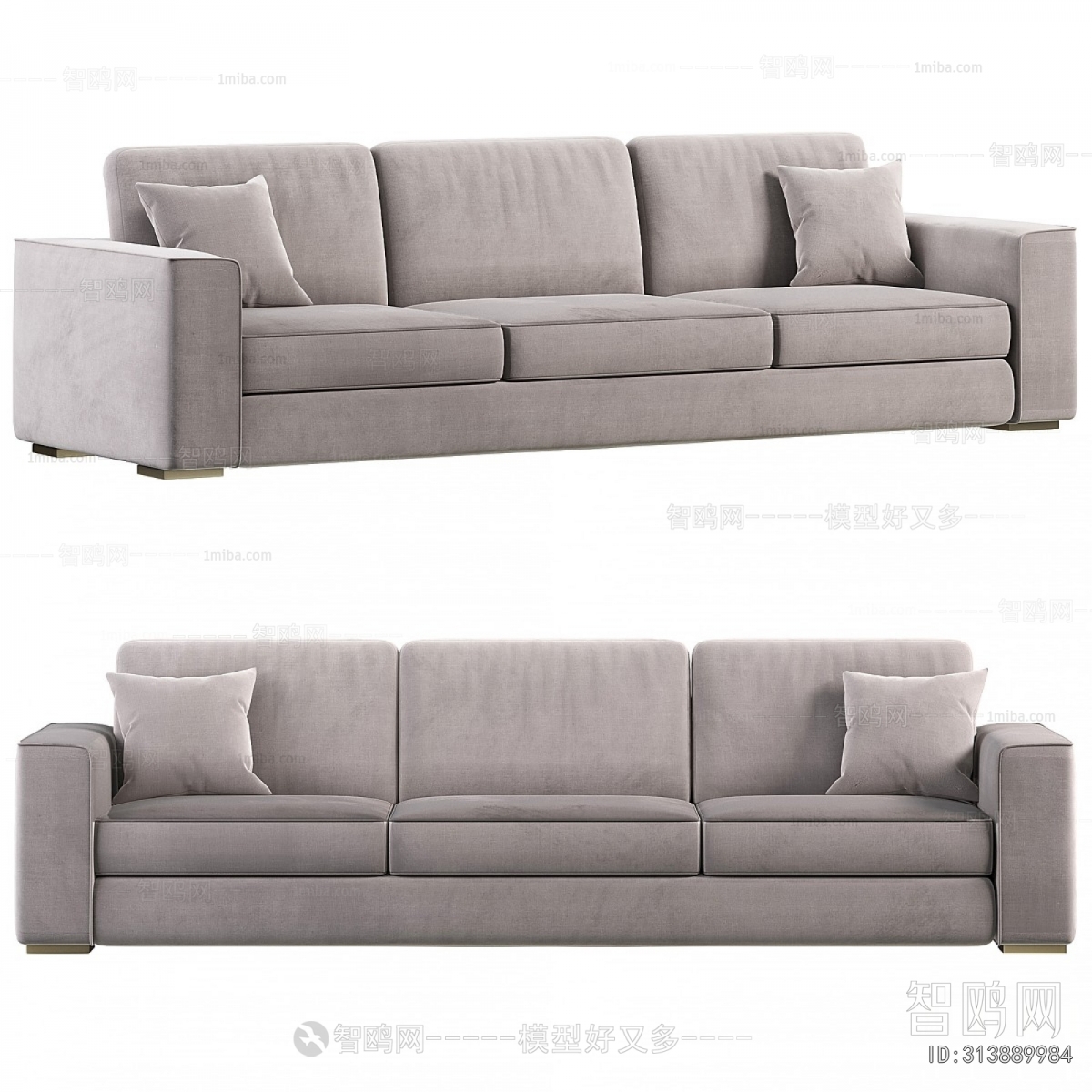 Modern Three-seat Sofa