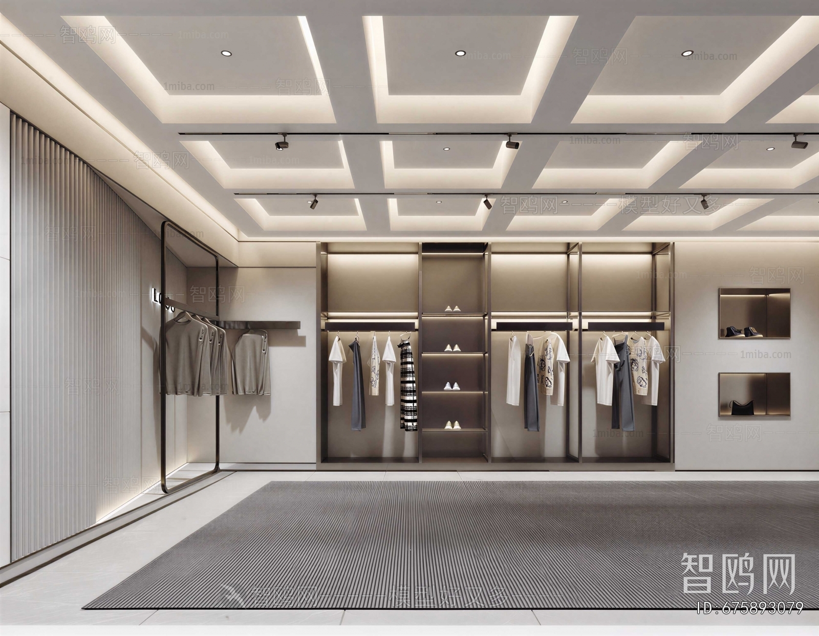 Modern Clothes Storage Area