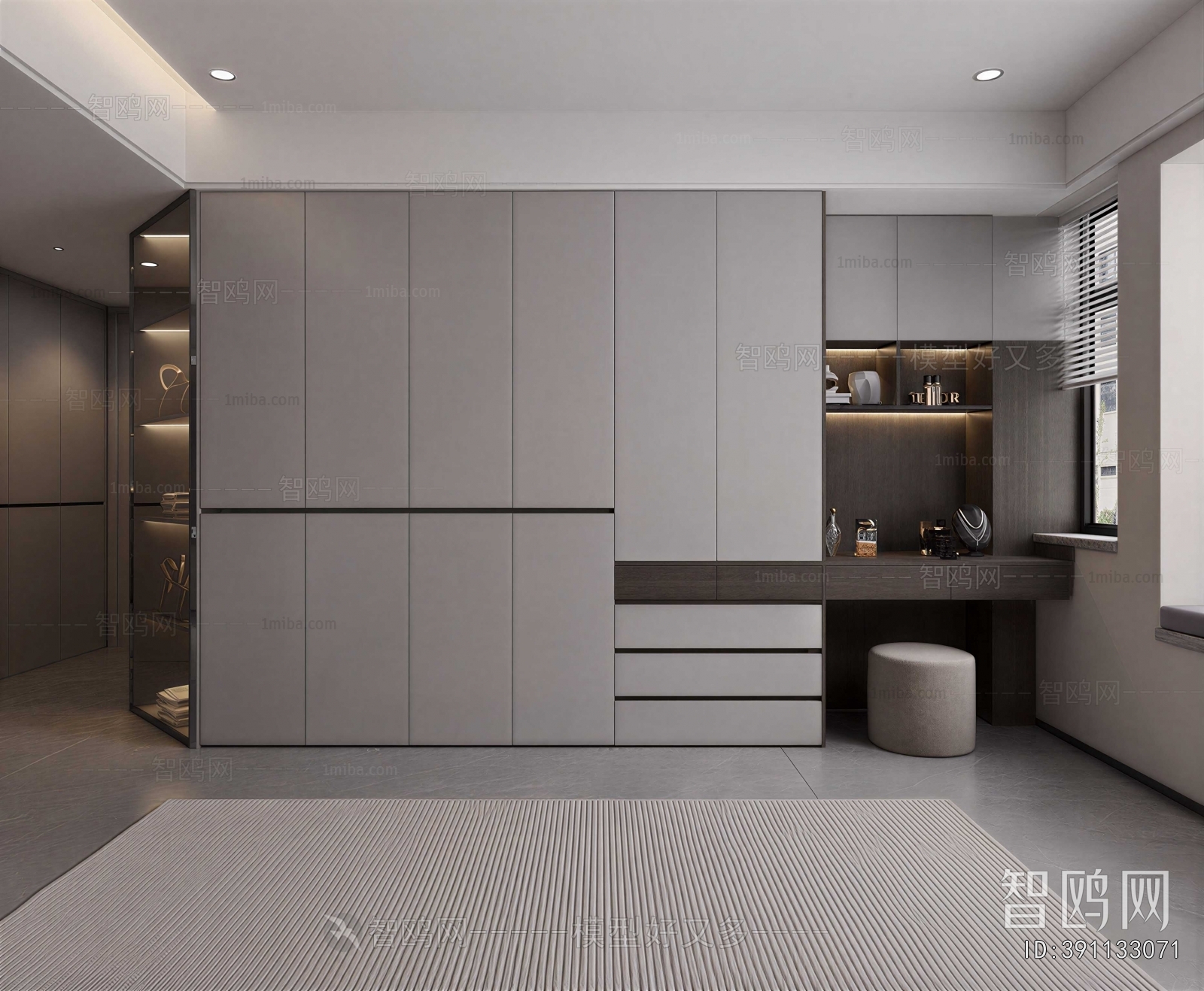 Modern Clothes Storage Area