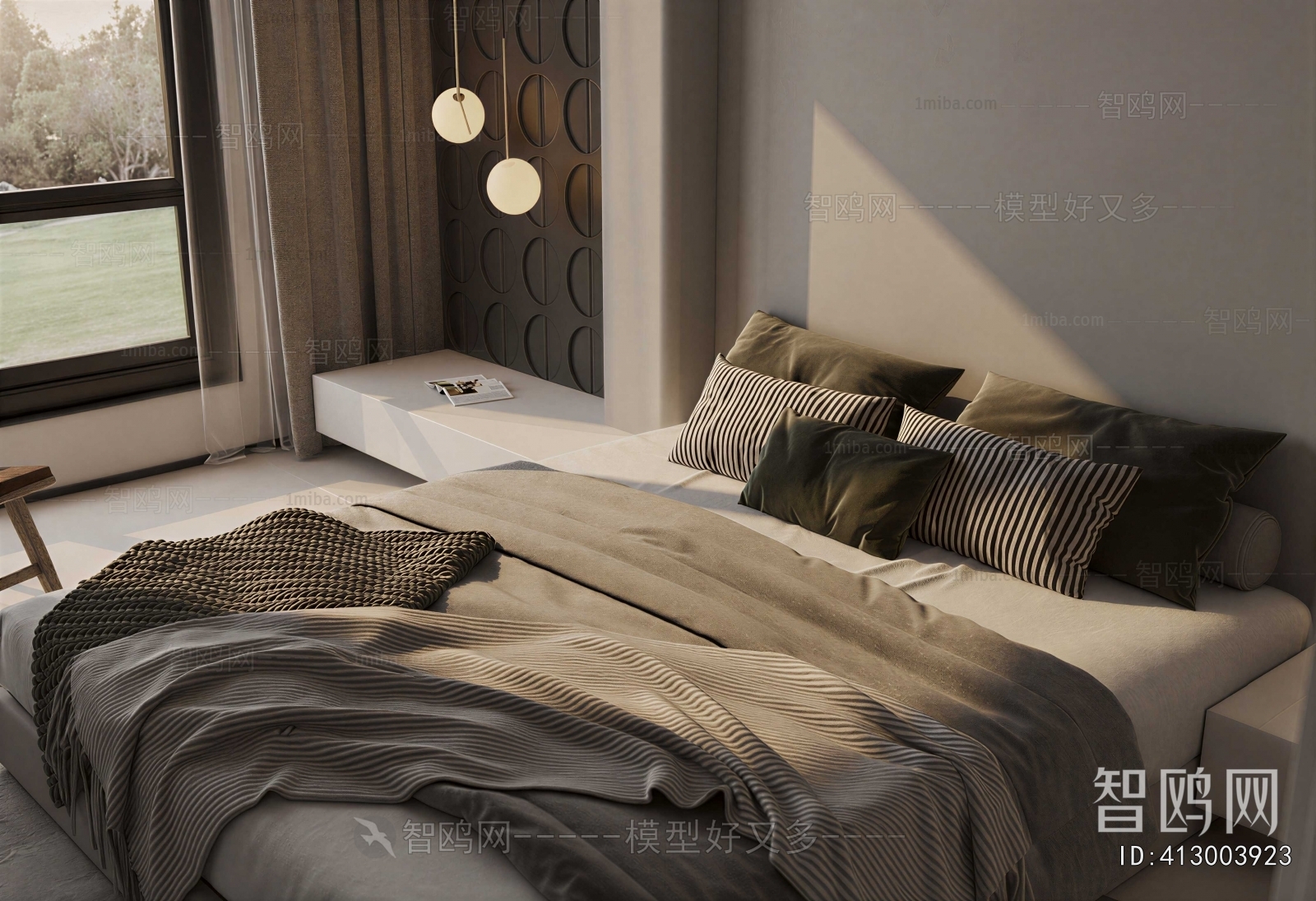 Nordic Style Double Bed