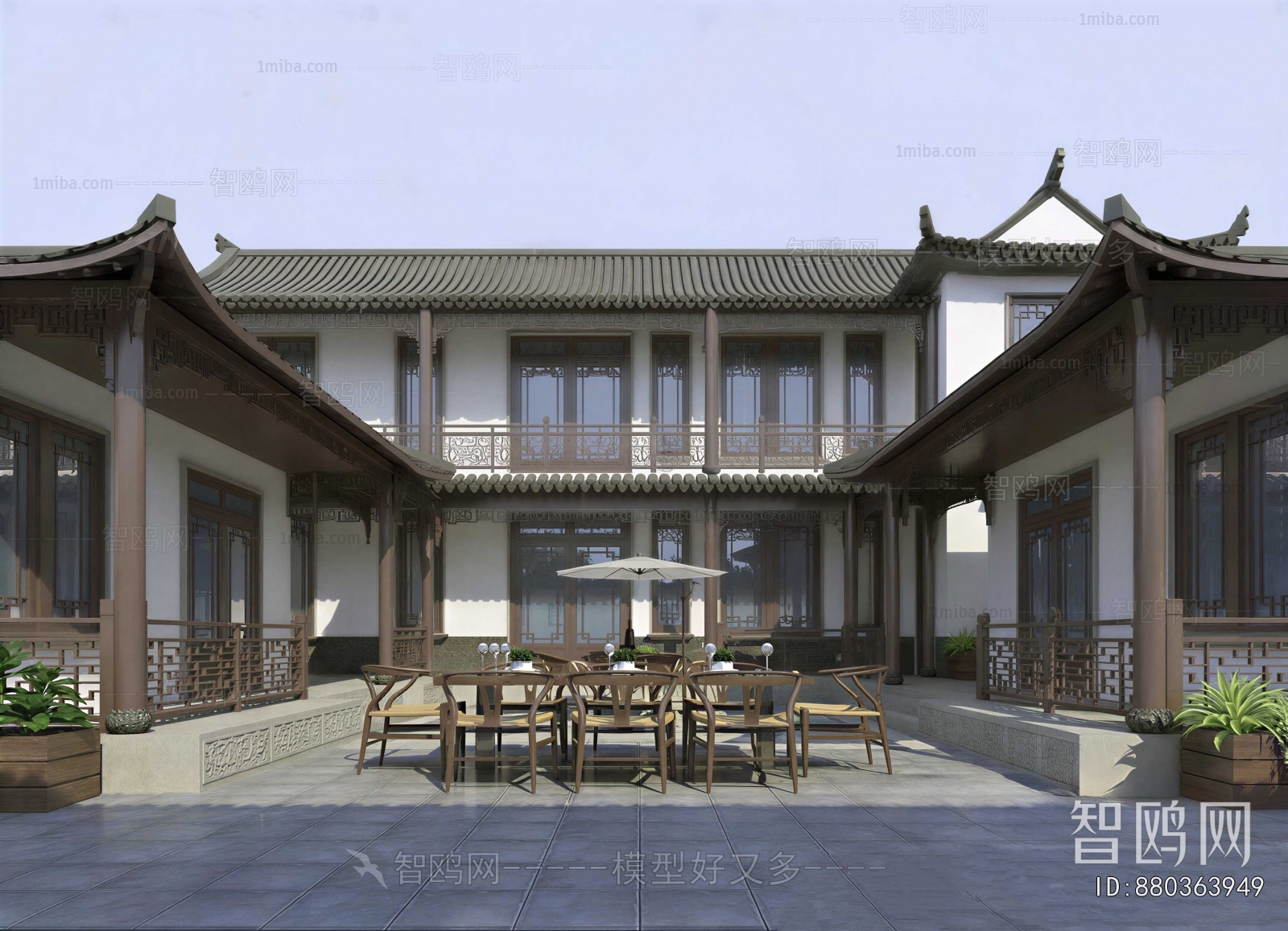 New Chinese Style Courtyard/landscape