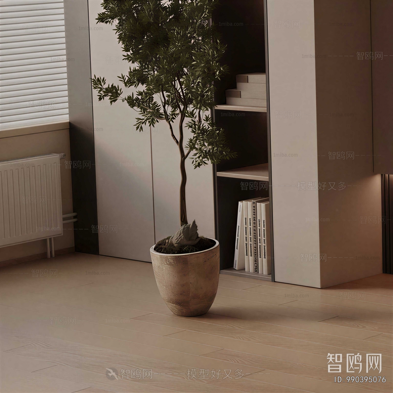 Modern Ground Green Plant Potted Plants