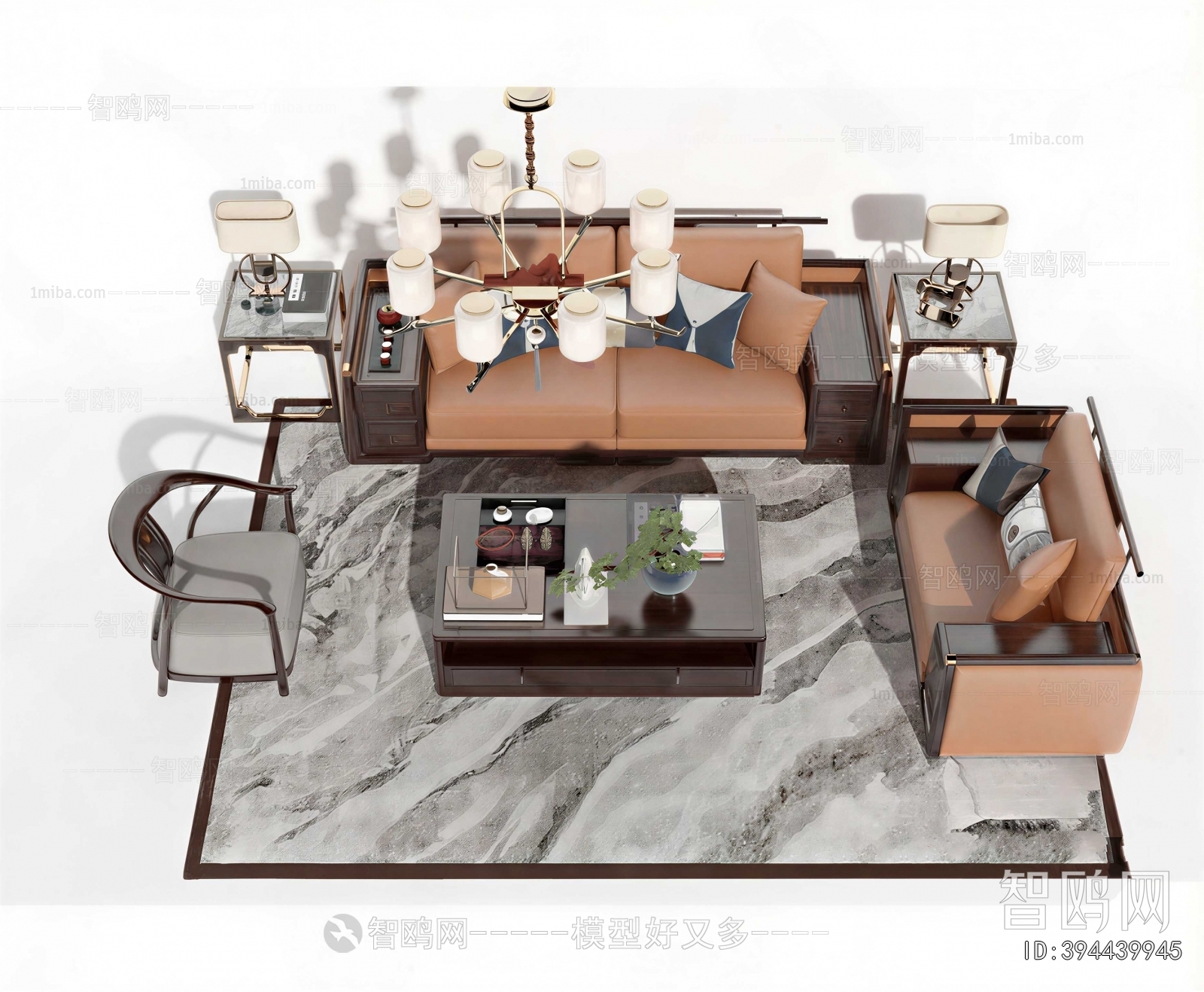 New Chinese Style Sofa Combination