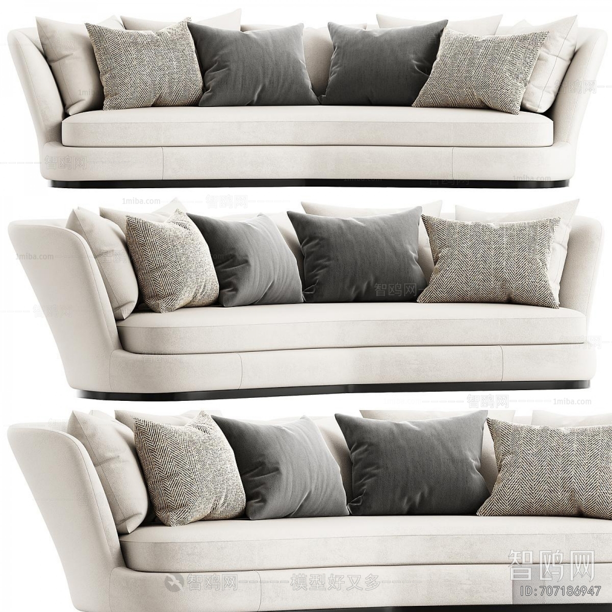 Modern Multi Person Sofa