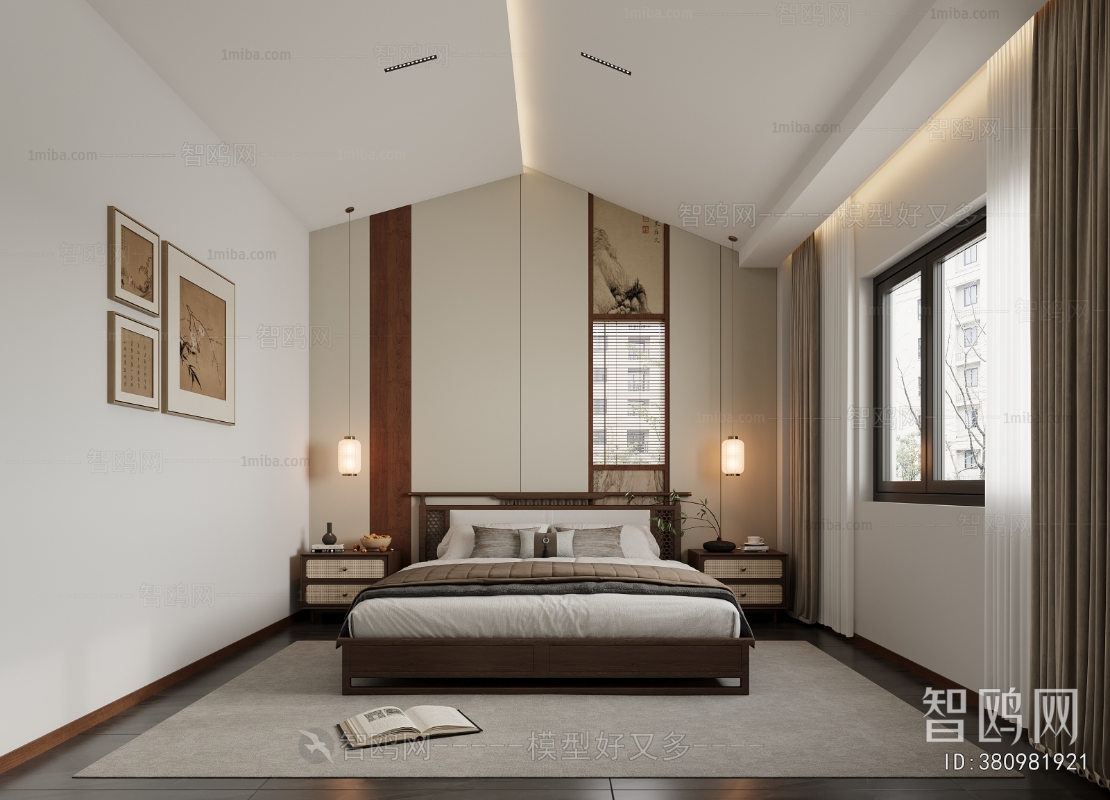 New Chinese Style Bedroom