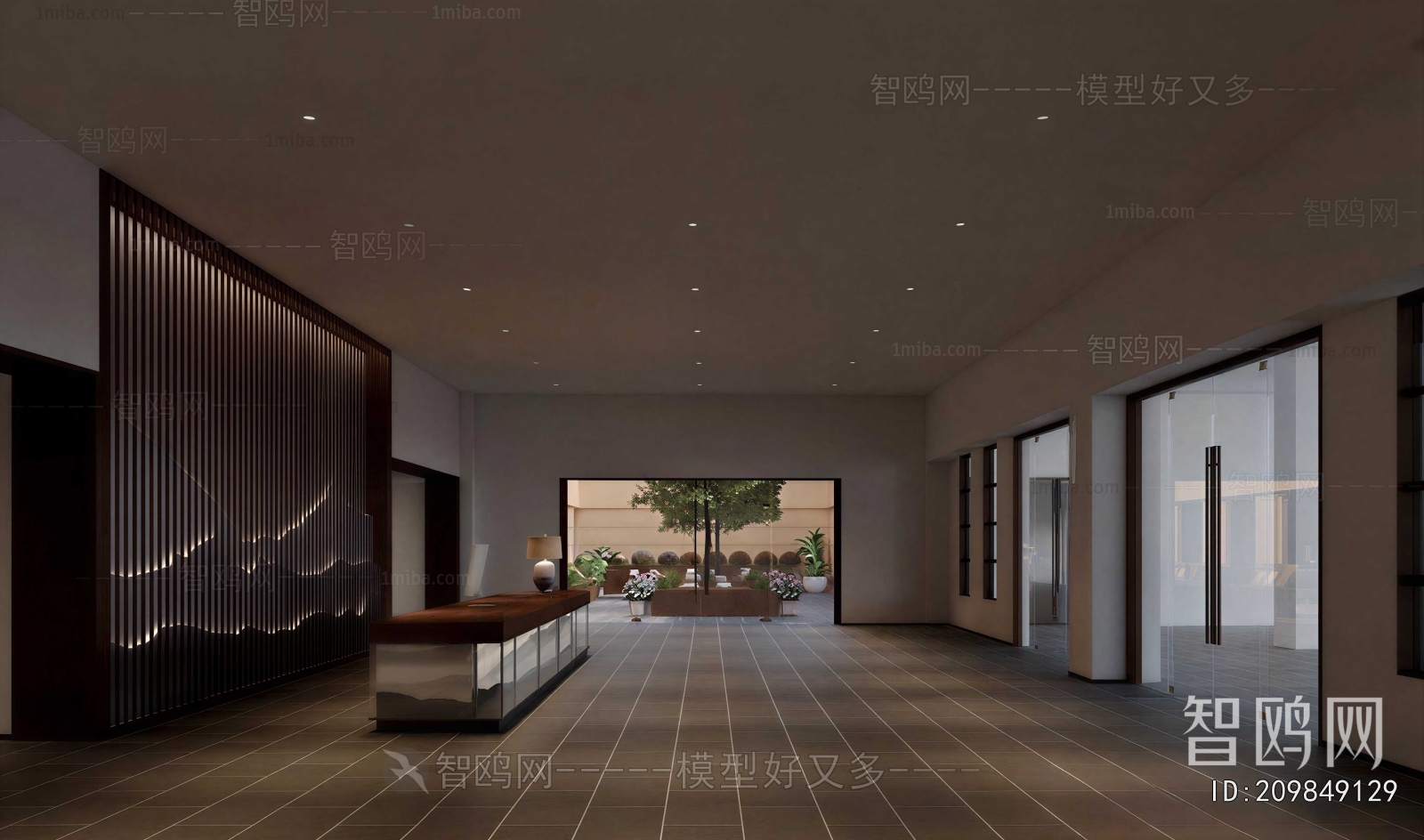 New Chinese Style Lobby Hall