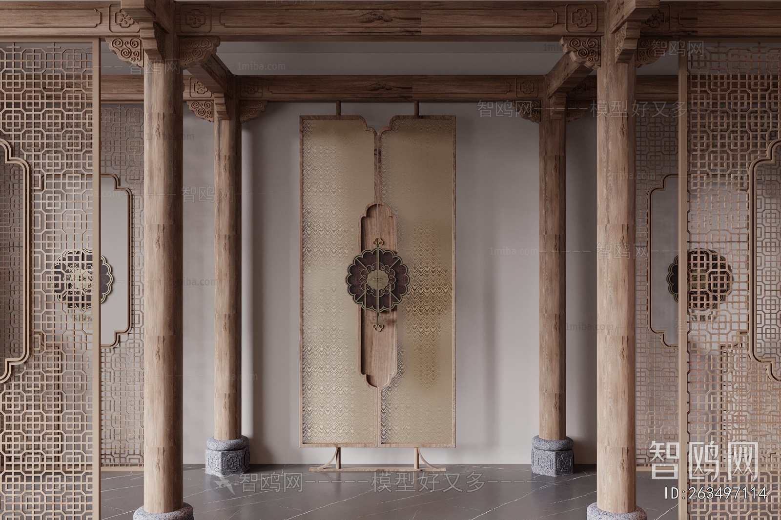 New Chinese Style Column