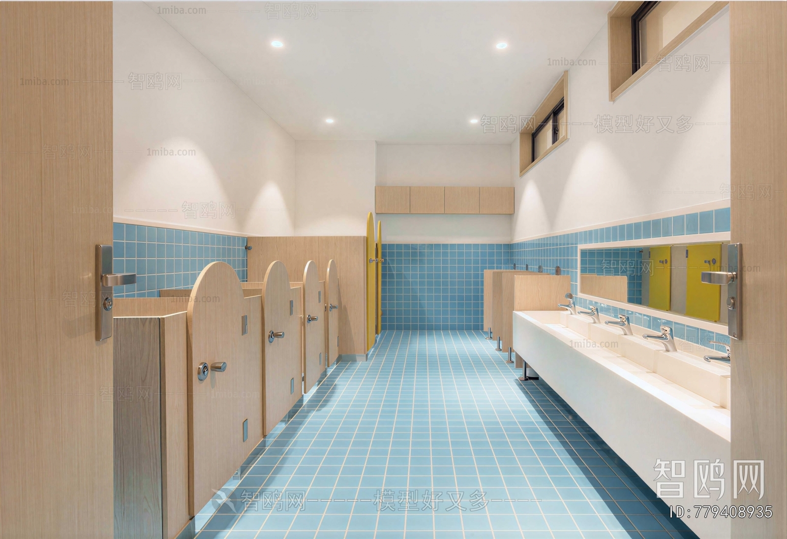 Modern Children's Restroom