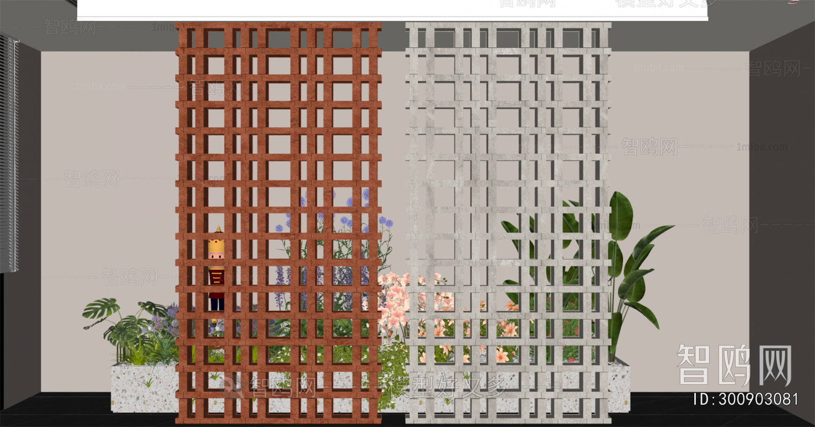 Modern Cement Brick Screen Partition