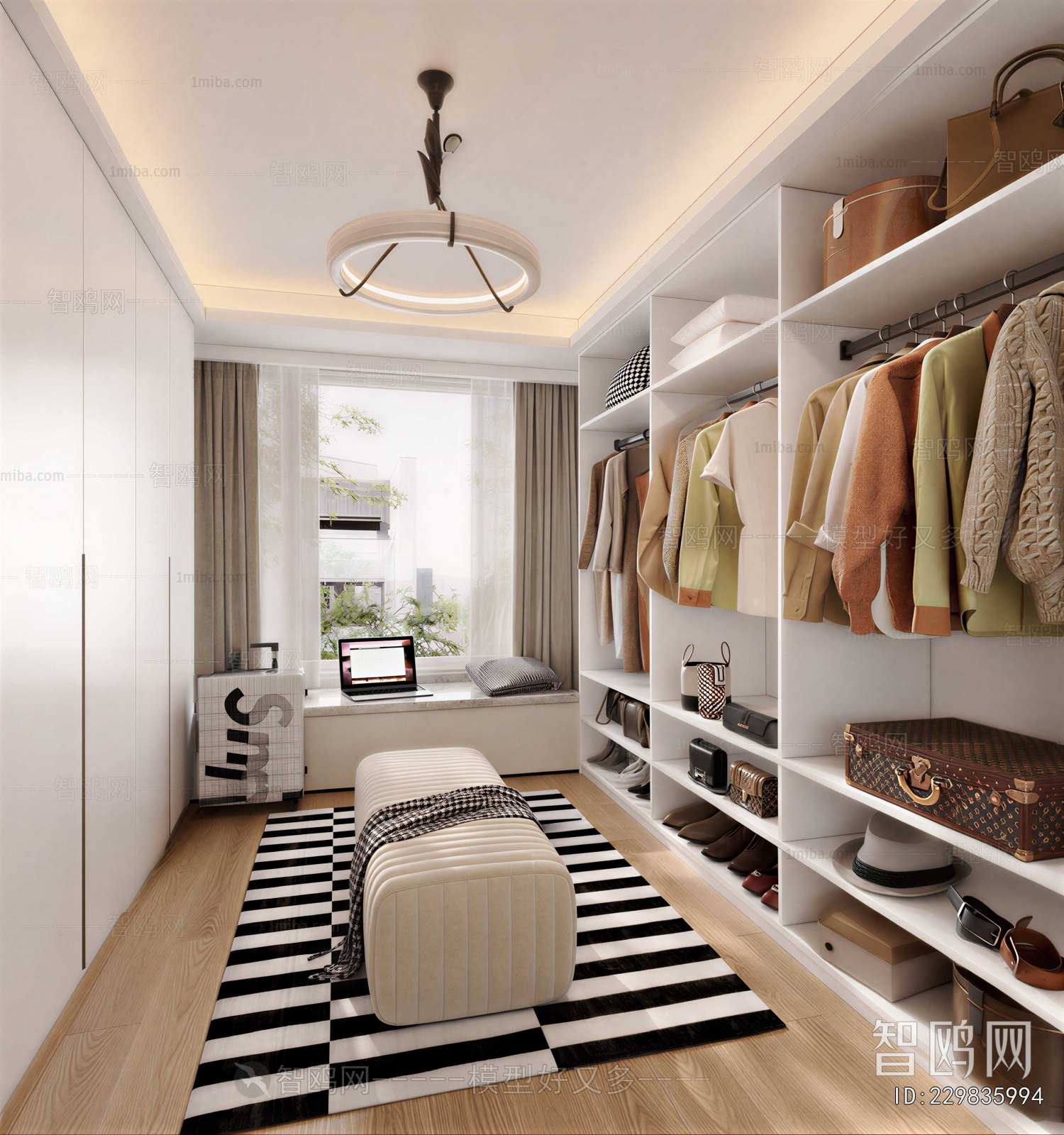 Modern Clothes Storage Area