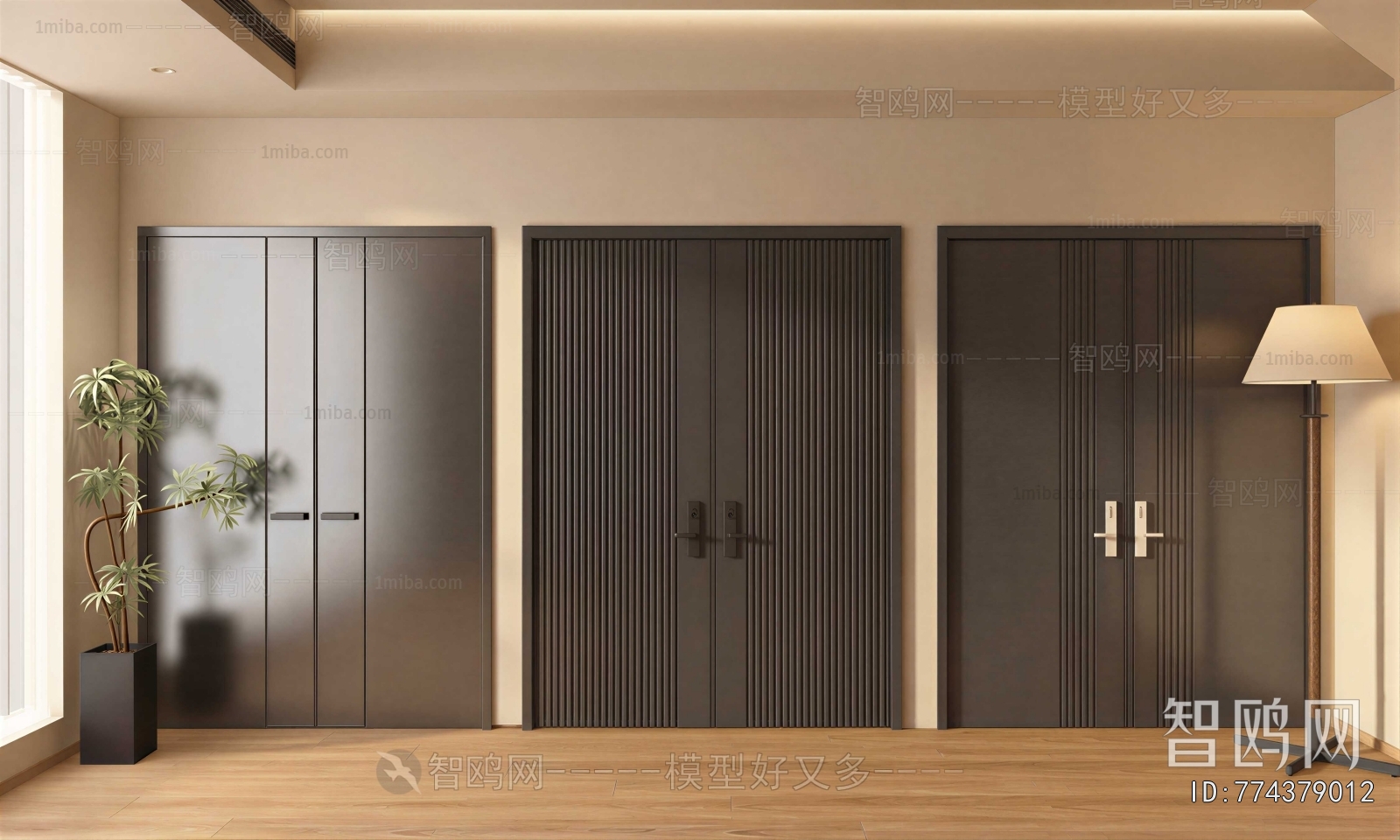Modern Double Door