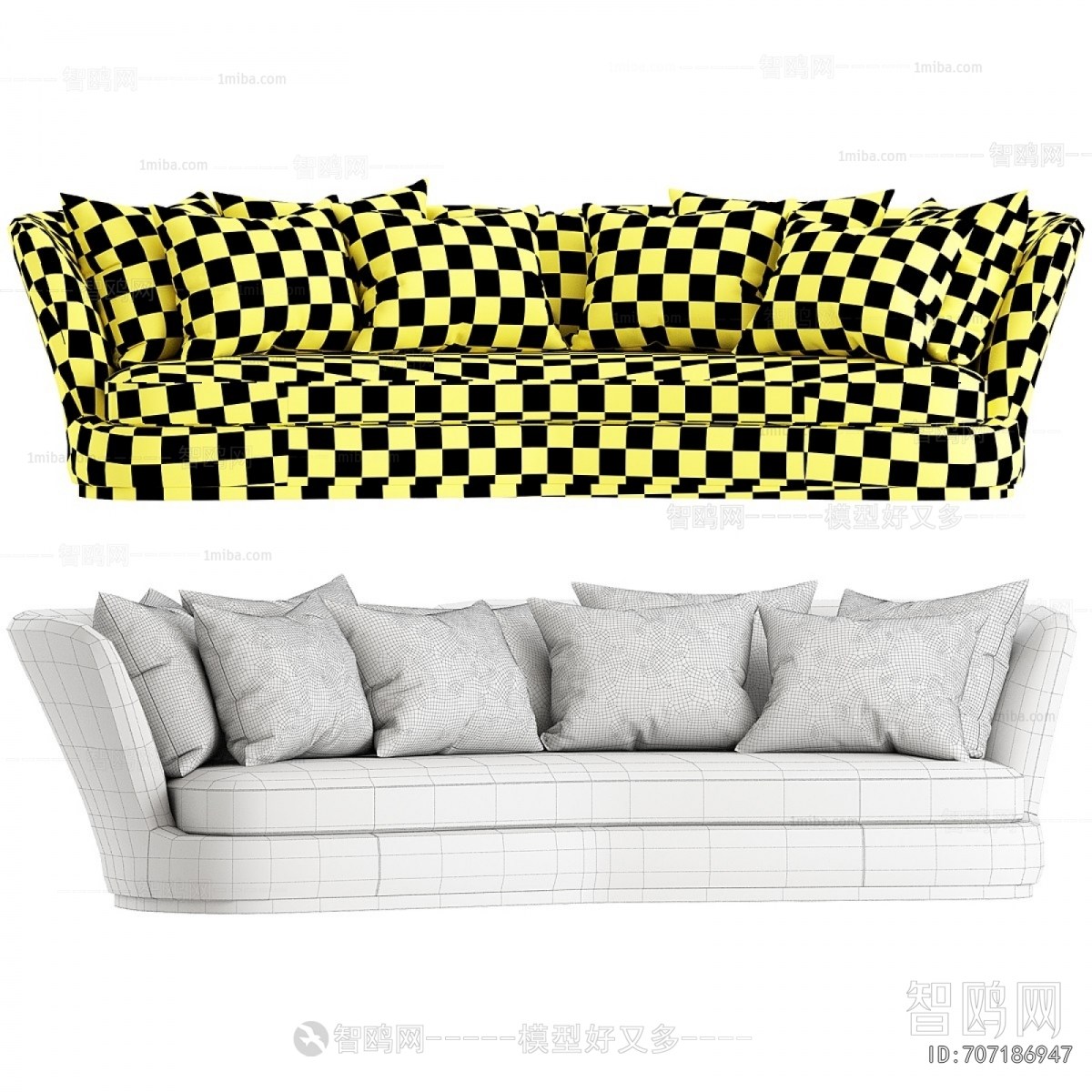 Modern Multi Person Sofa