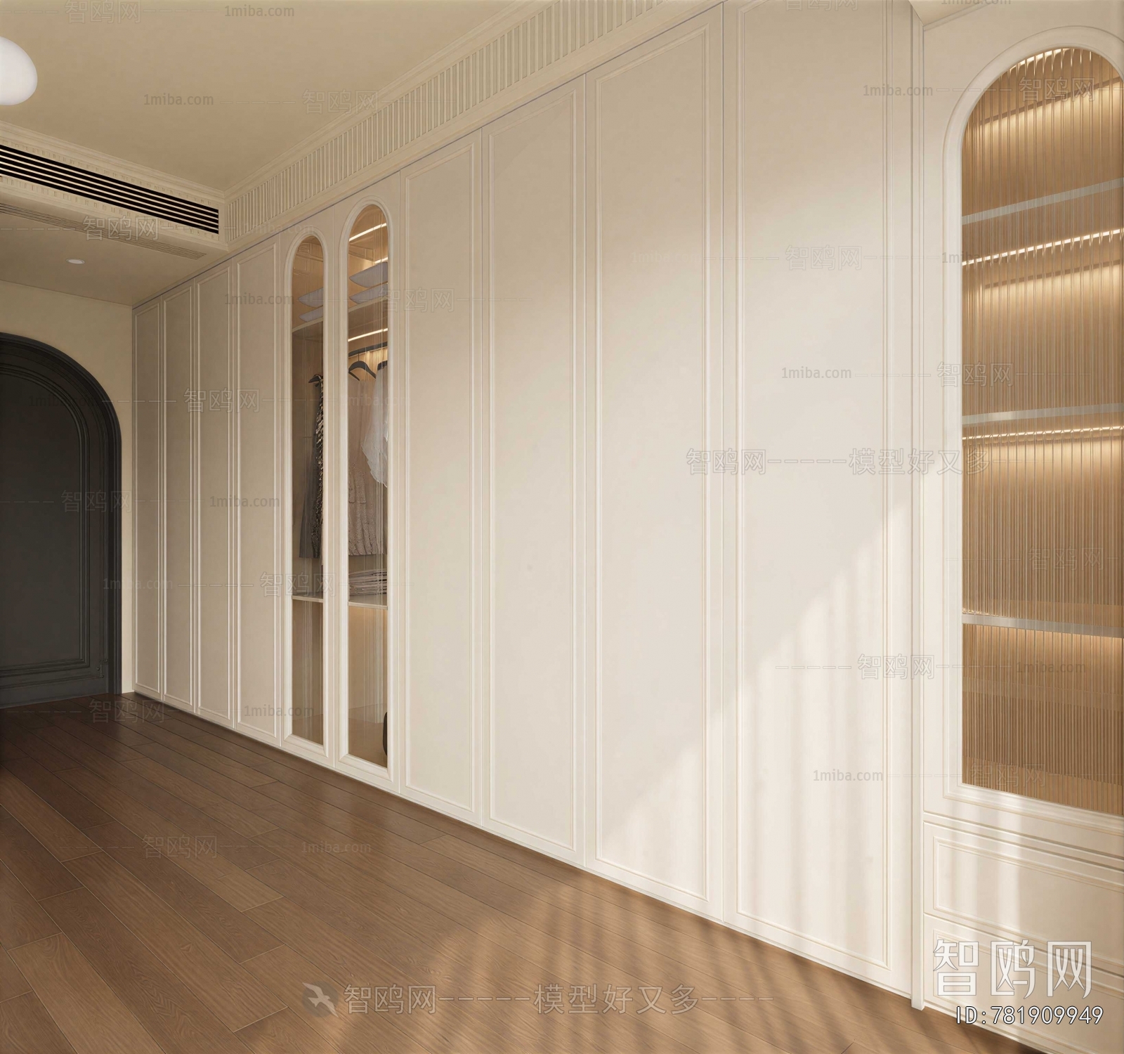 Modern Clothes Storage Area