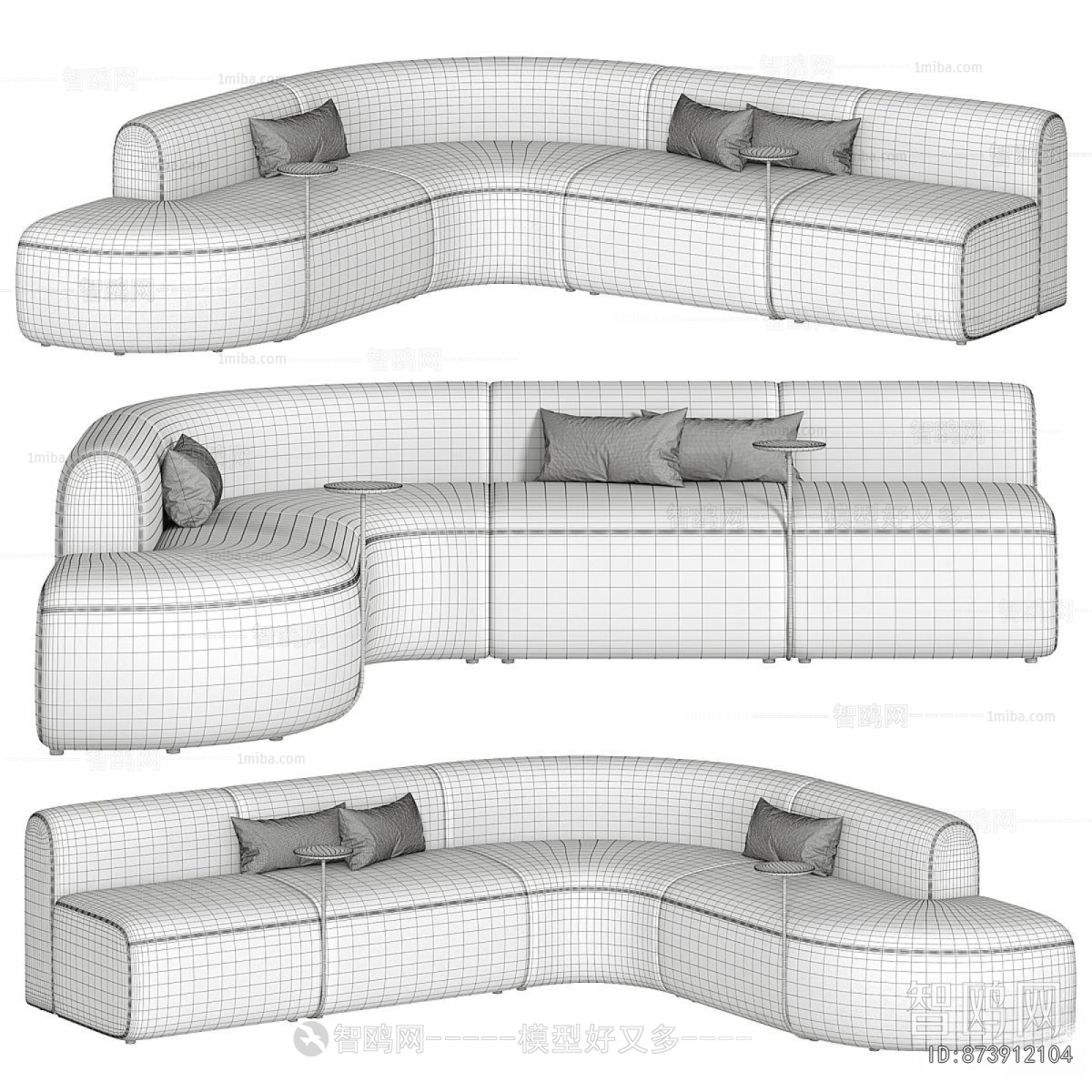 Modern Curved Sofa