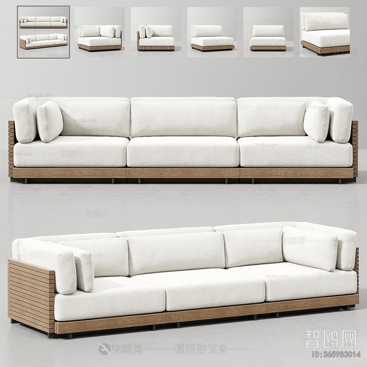 Modern Three-seat Sofa