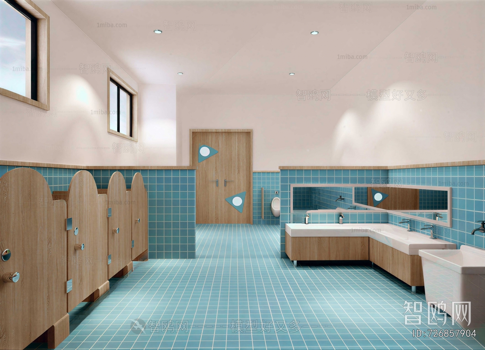 Modern Children's Restroom