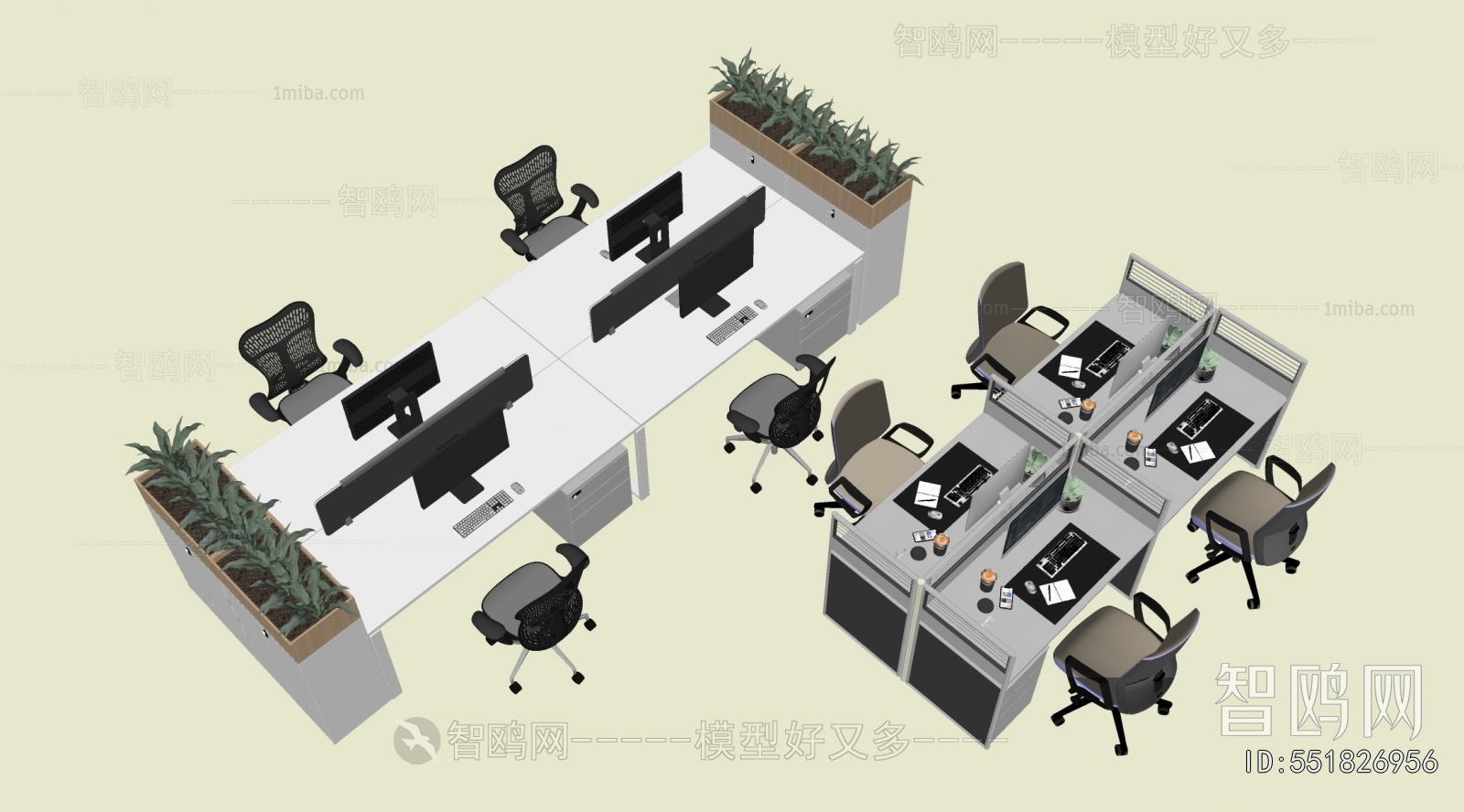 Modern Office Desk And Chair