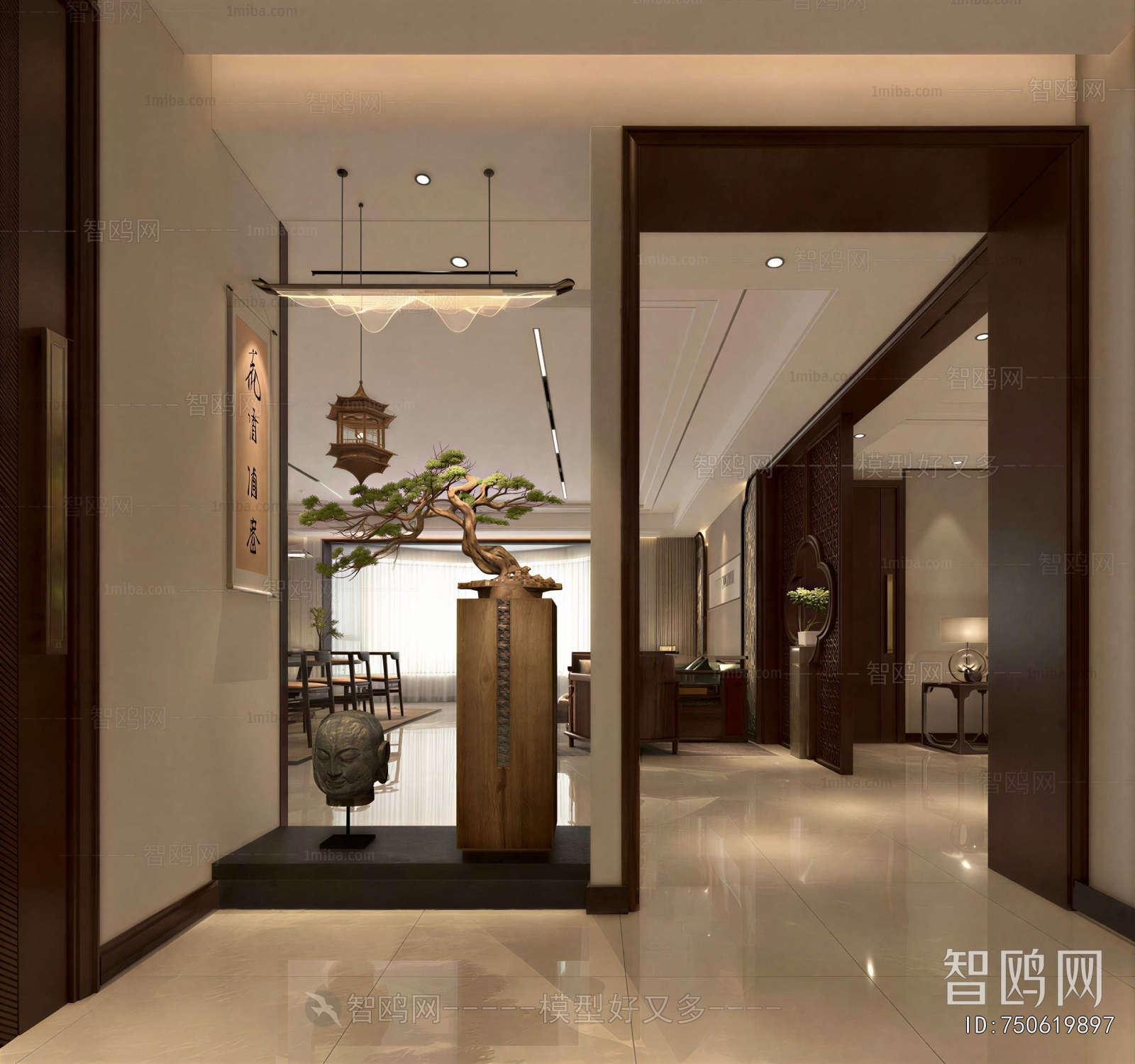 New Chinese Style Hallway