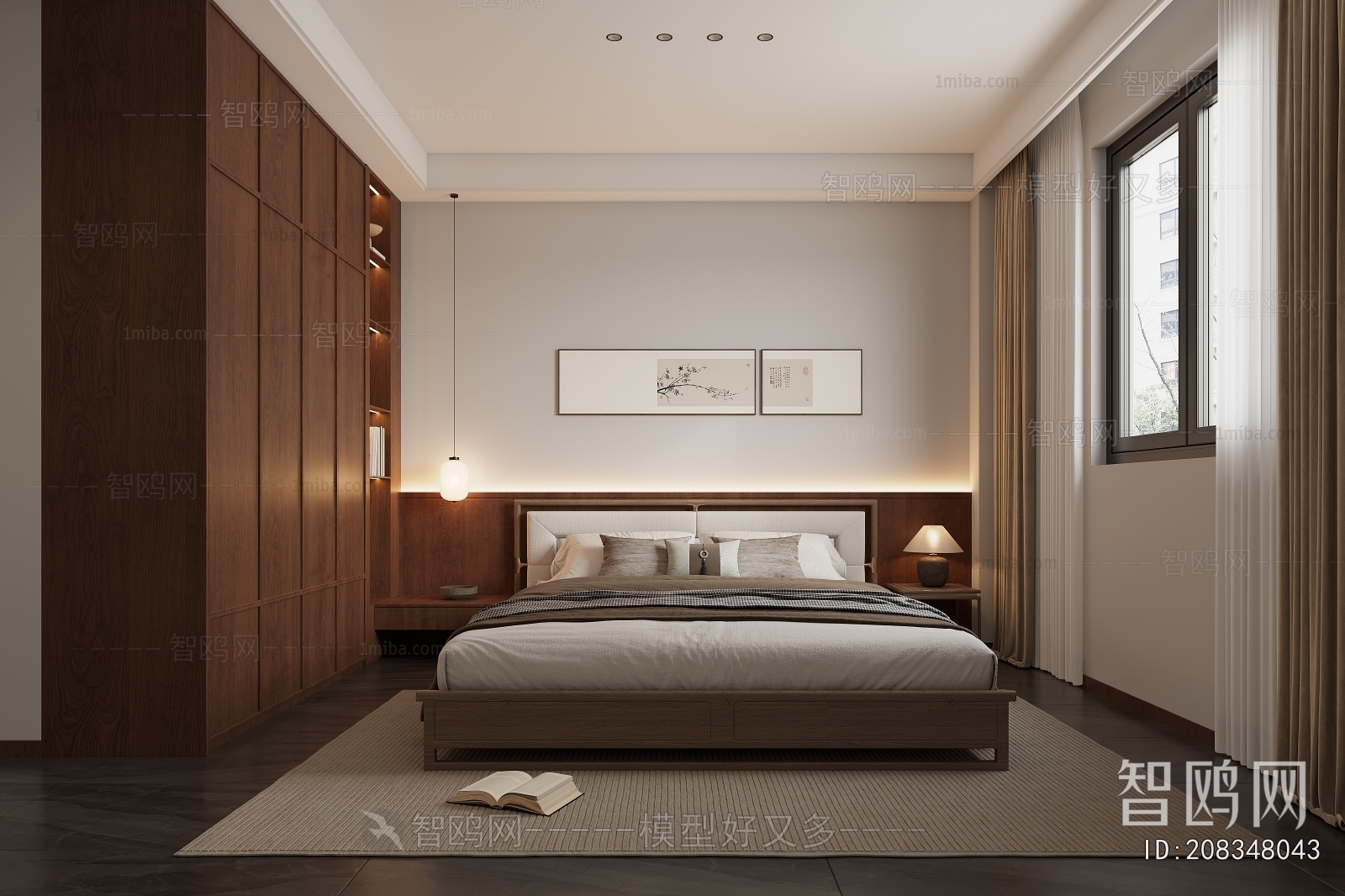 New Chinese Style Bedroom