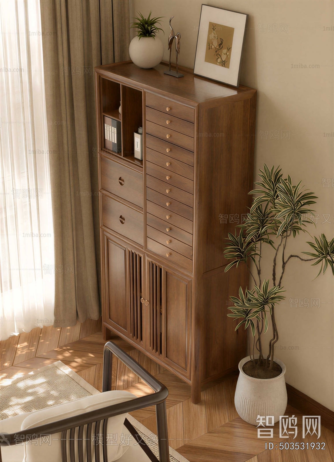 New Chinese Style Bookcase