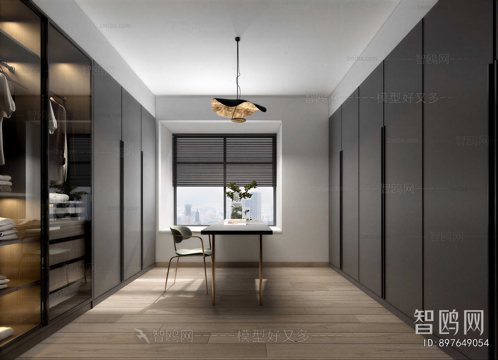 Modern Clothes Storage Area