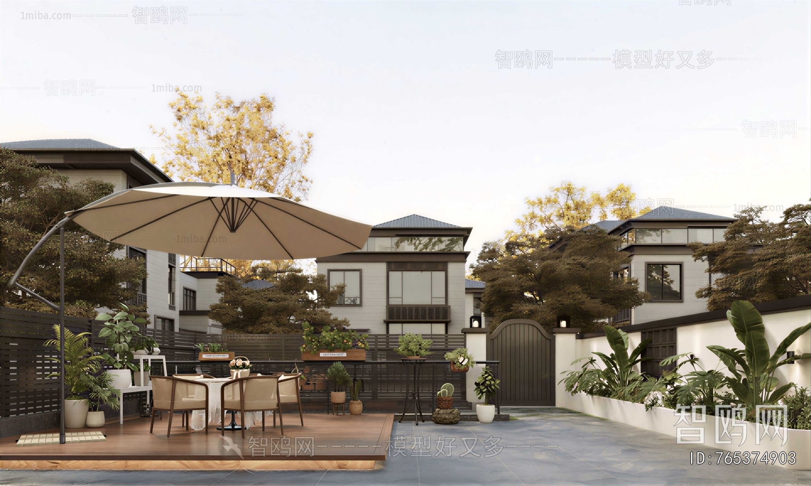 Modern Courtyard/landscape