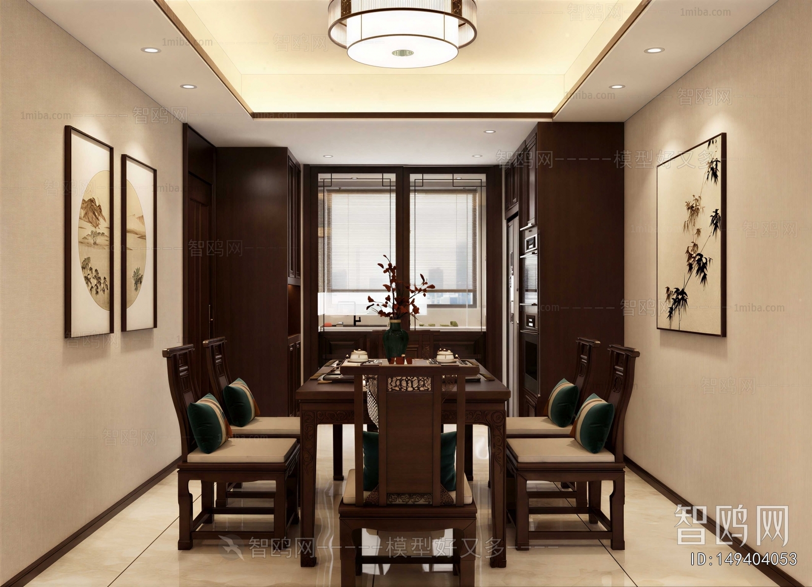 New Chinese Style Dining Room