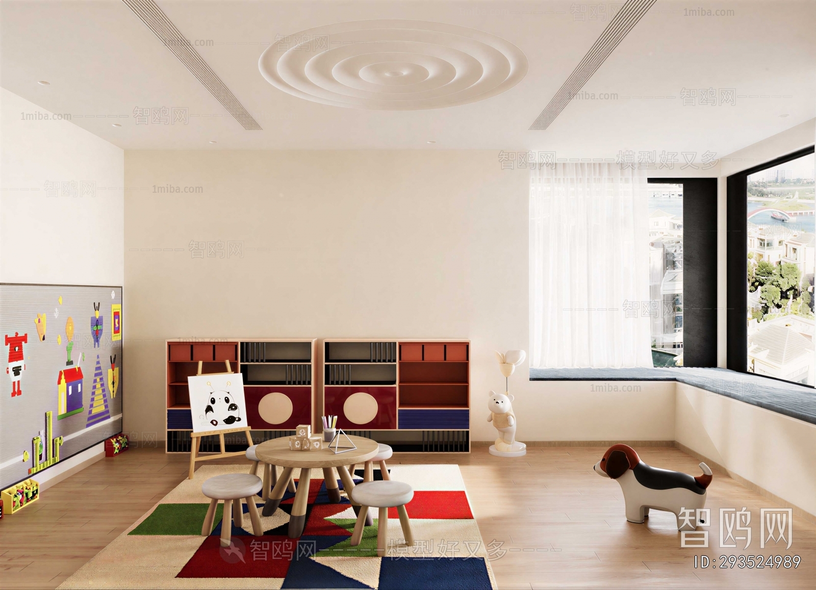 Modern Children's Room Activity Room