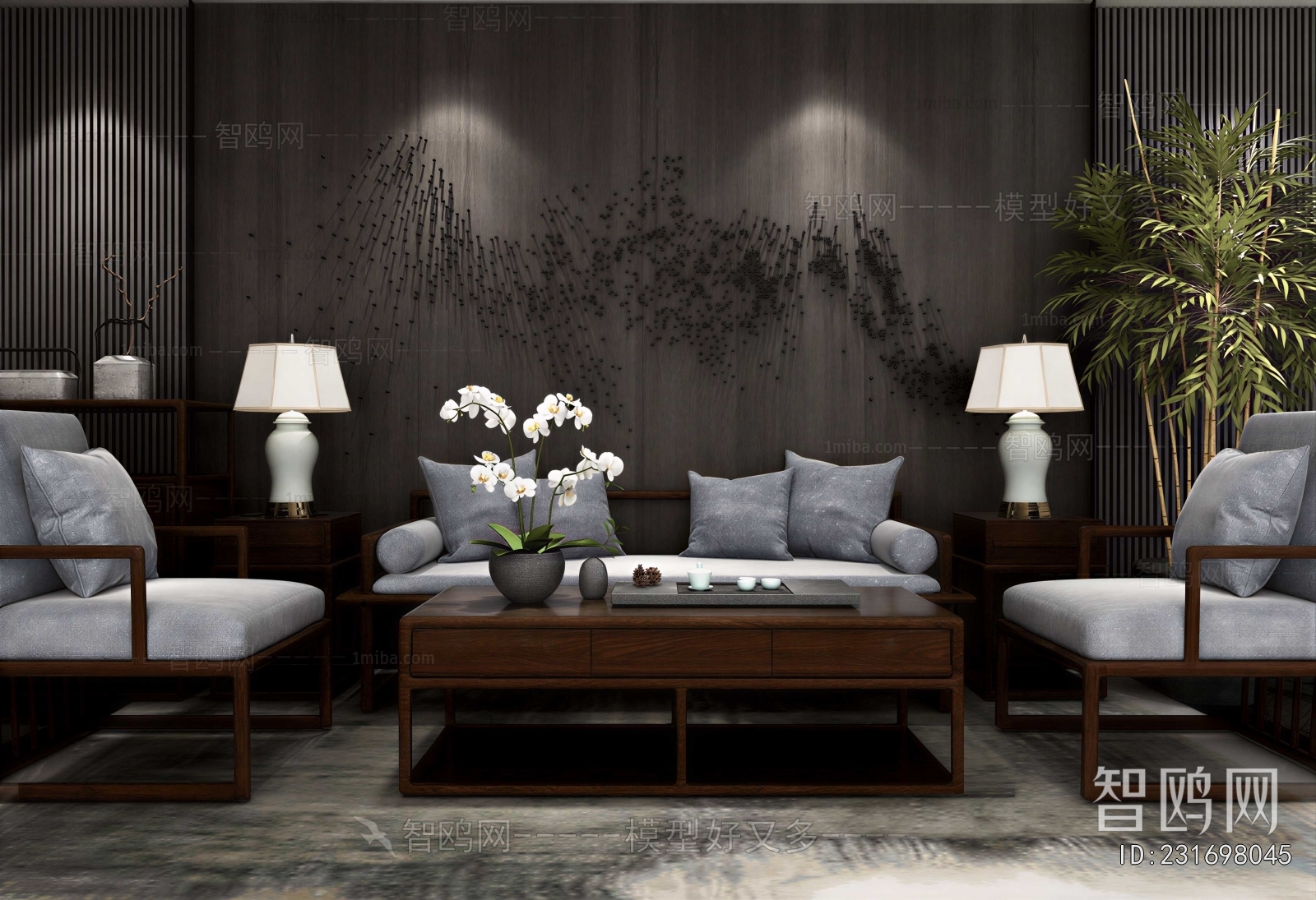 New Chinese Style Sofa Combination