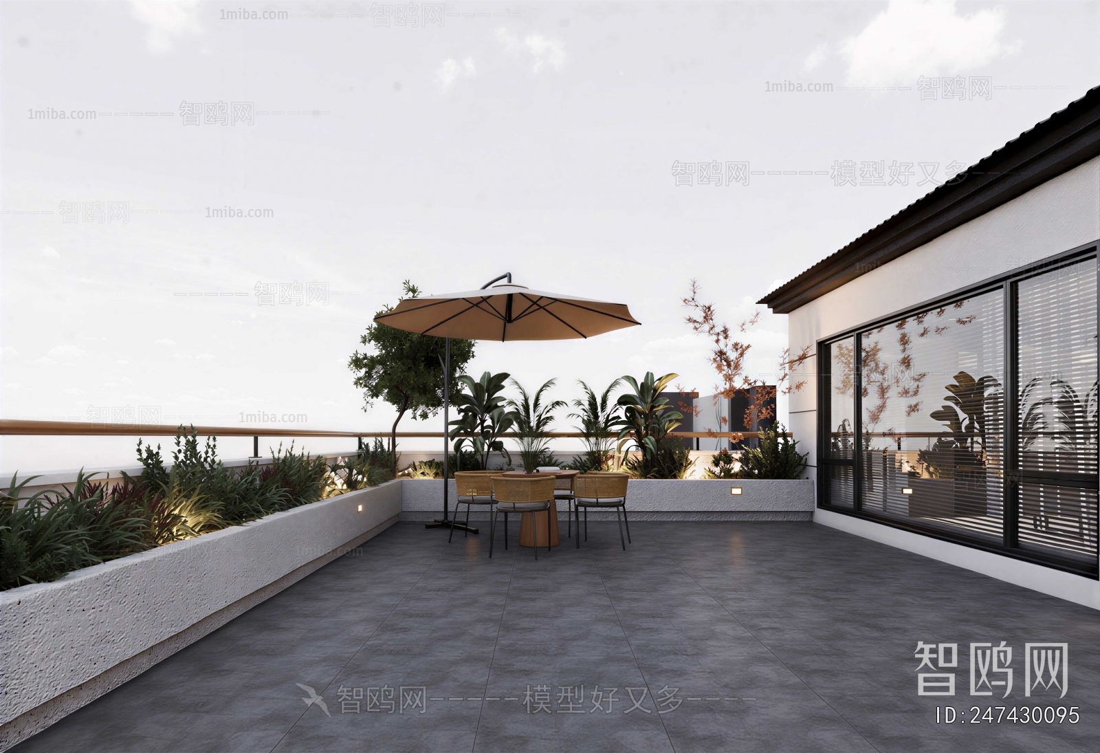 Modern Courtyard/landscape