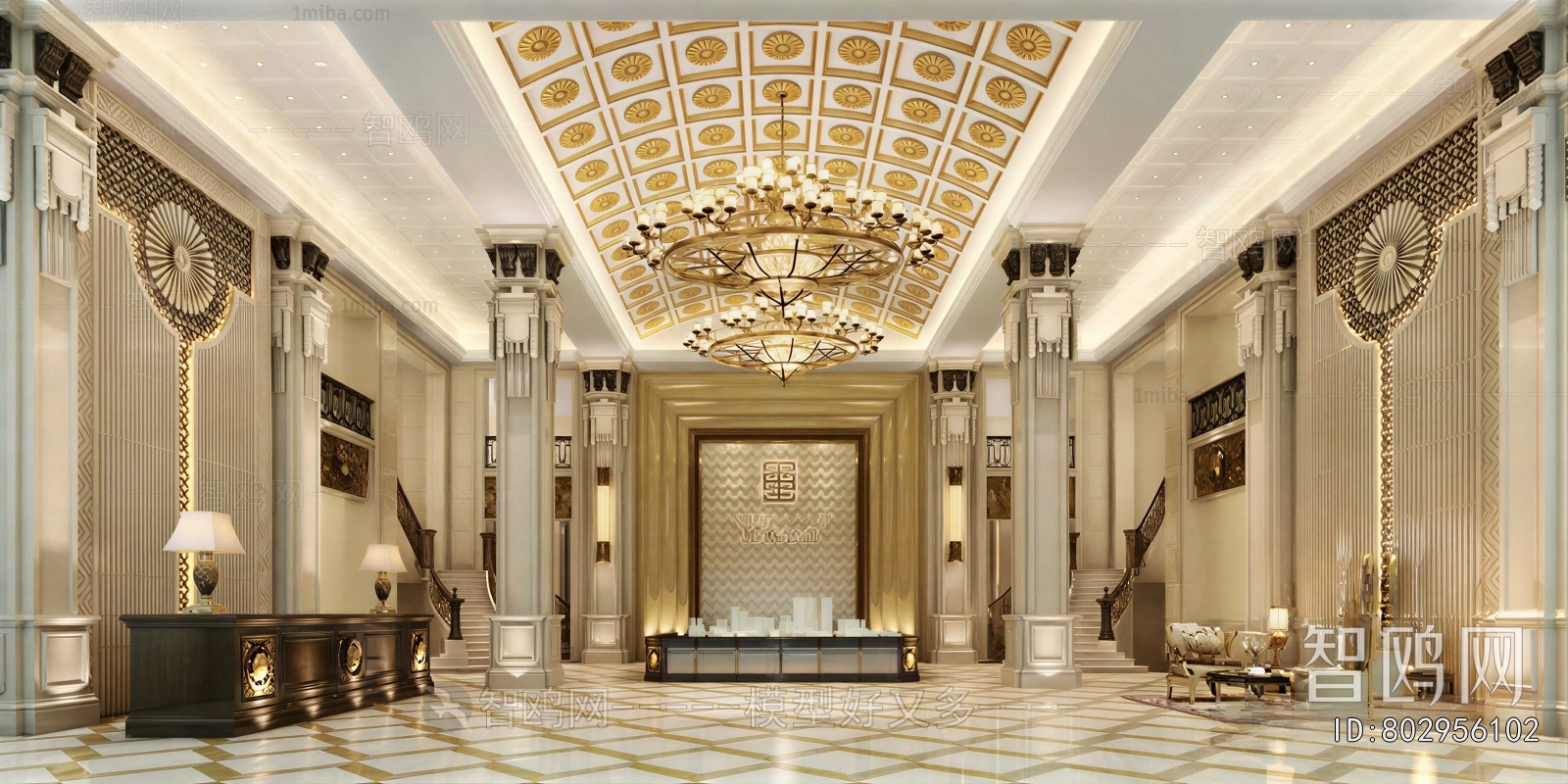 New Classical Style Lobby Hall