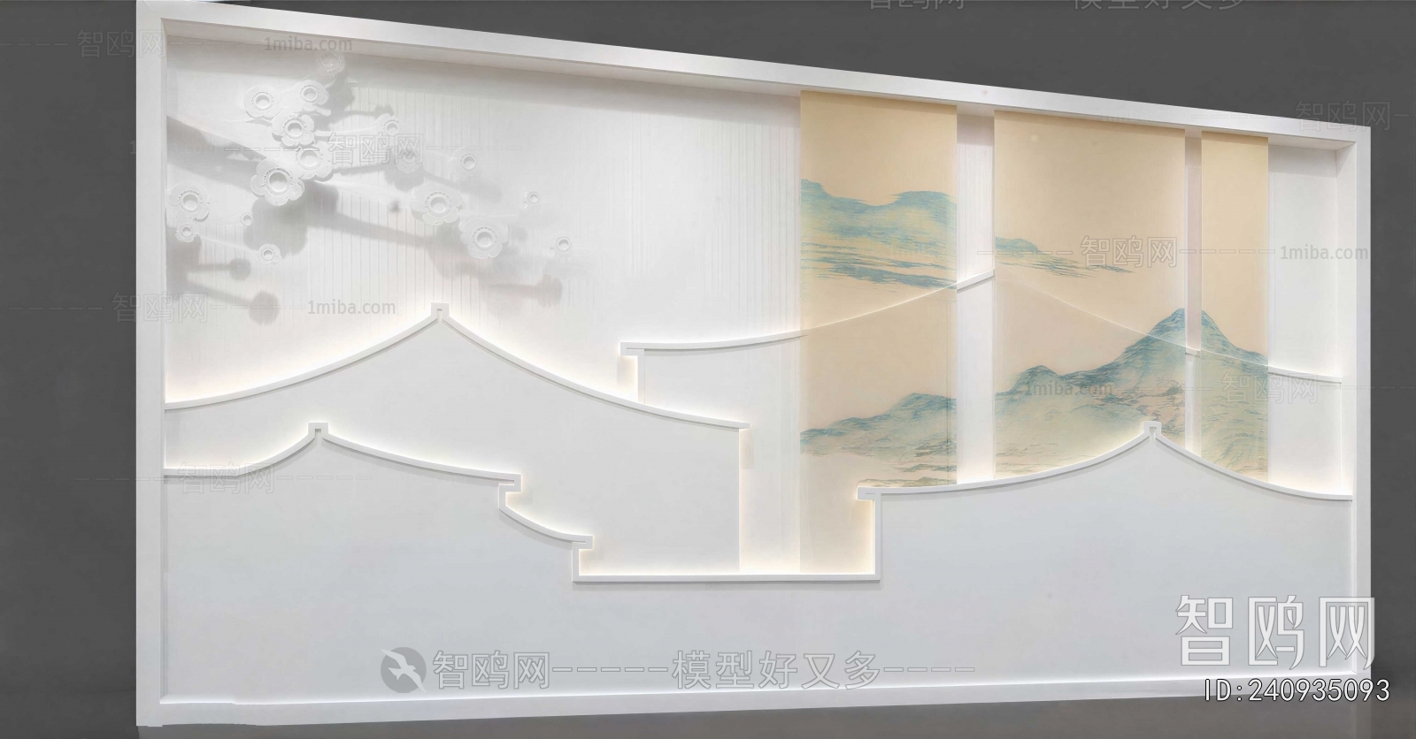 New Chinese Style TV Wall