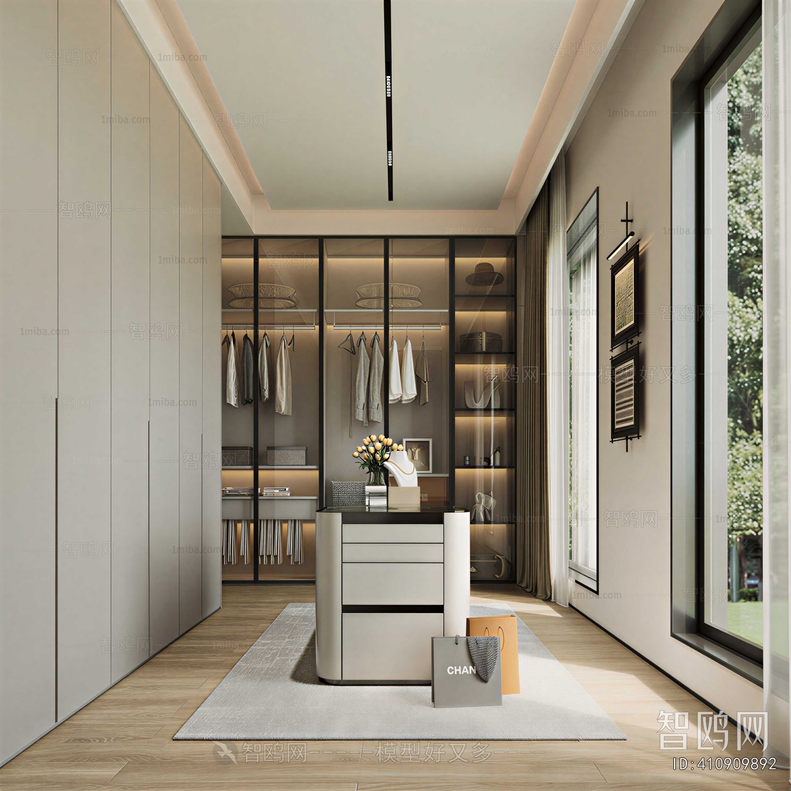 Modern Clothes Storage Area