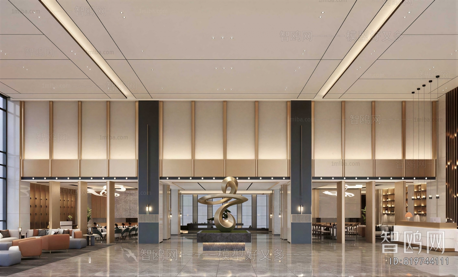 Modern Office Reception Desk
