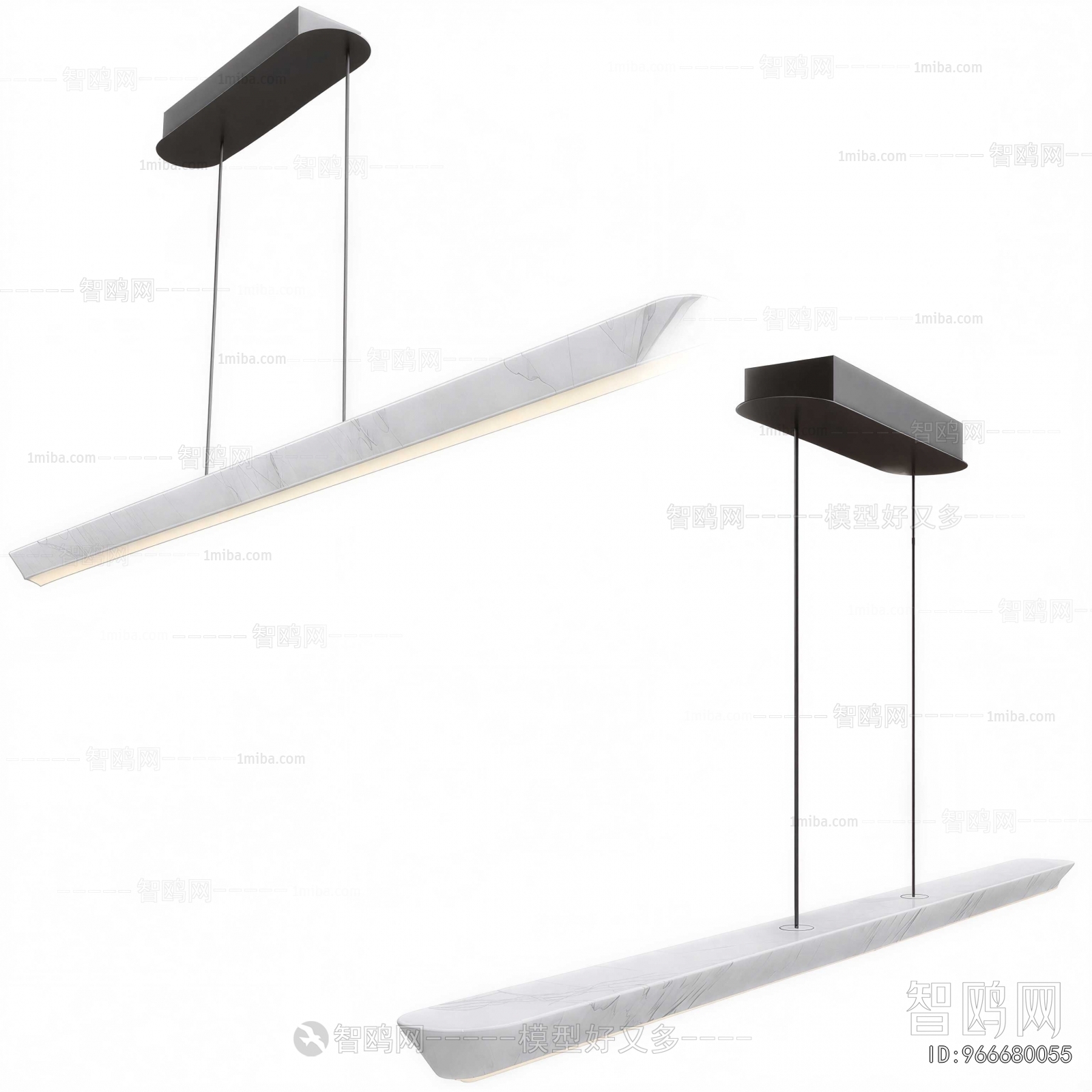Modern Long Chandelier