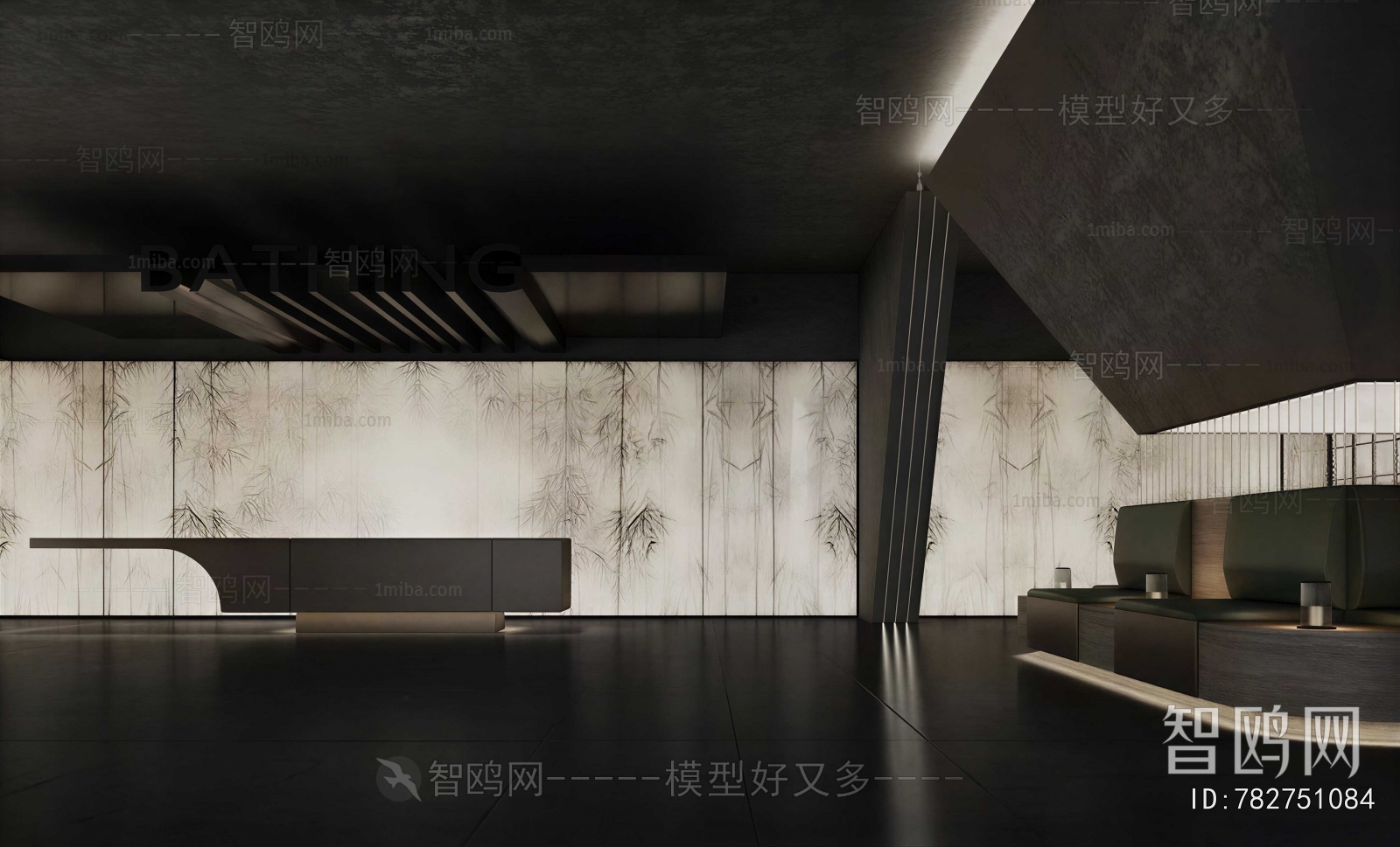 New Chinese Style Office Reception Desk