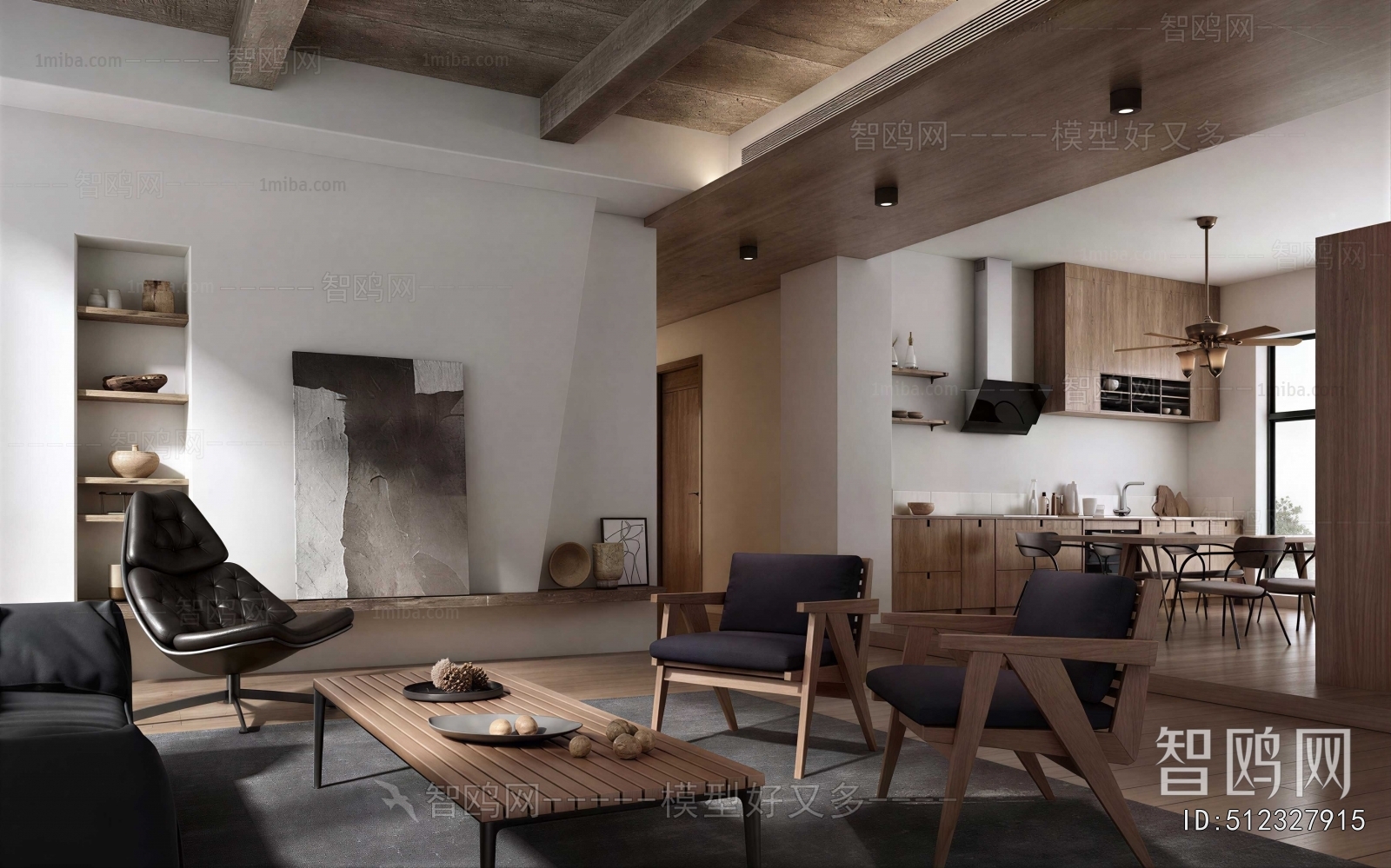 Wabi-sabi Style A Living Room