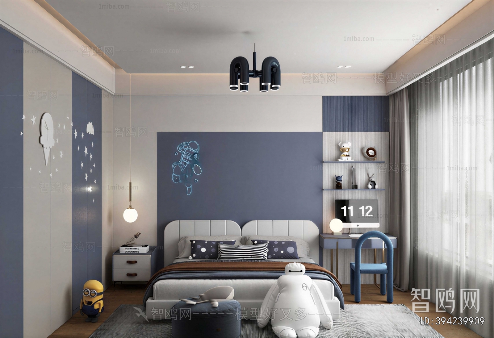 Modern Boy's Room And Son's Room