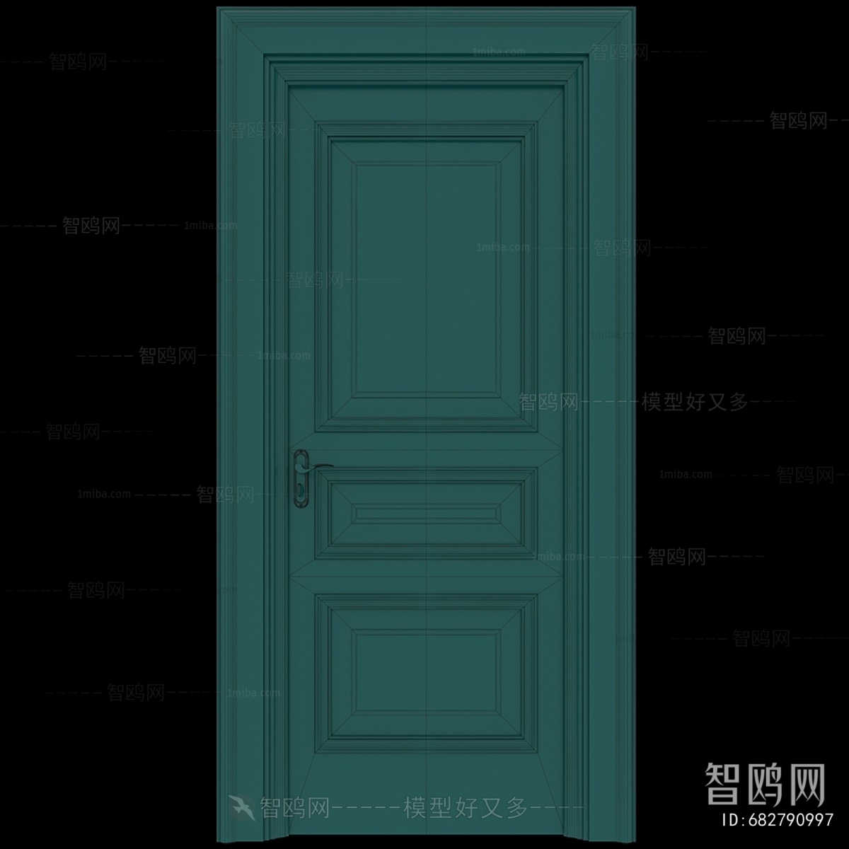 Simple European Style Single Door