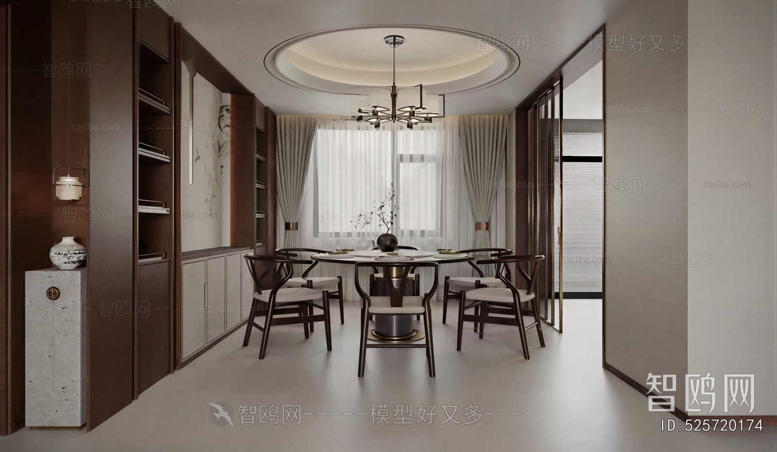 New Chinese Style Dining Room