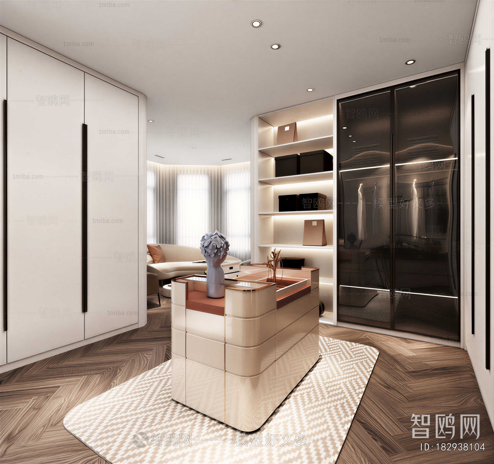 Modern Clothes Storage Area