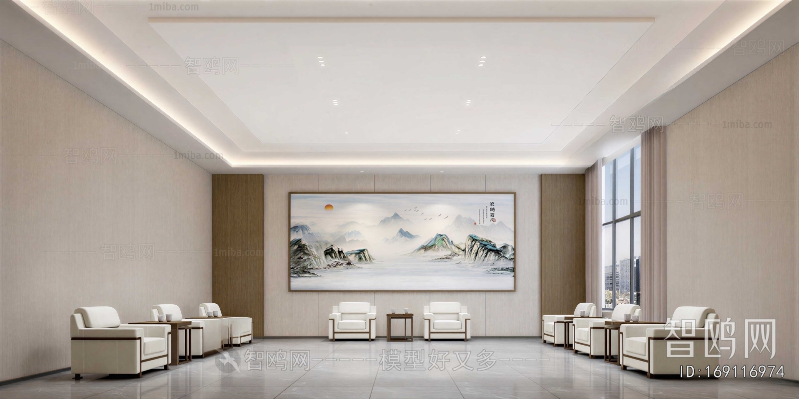 New Chinese Style Reception Room