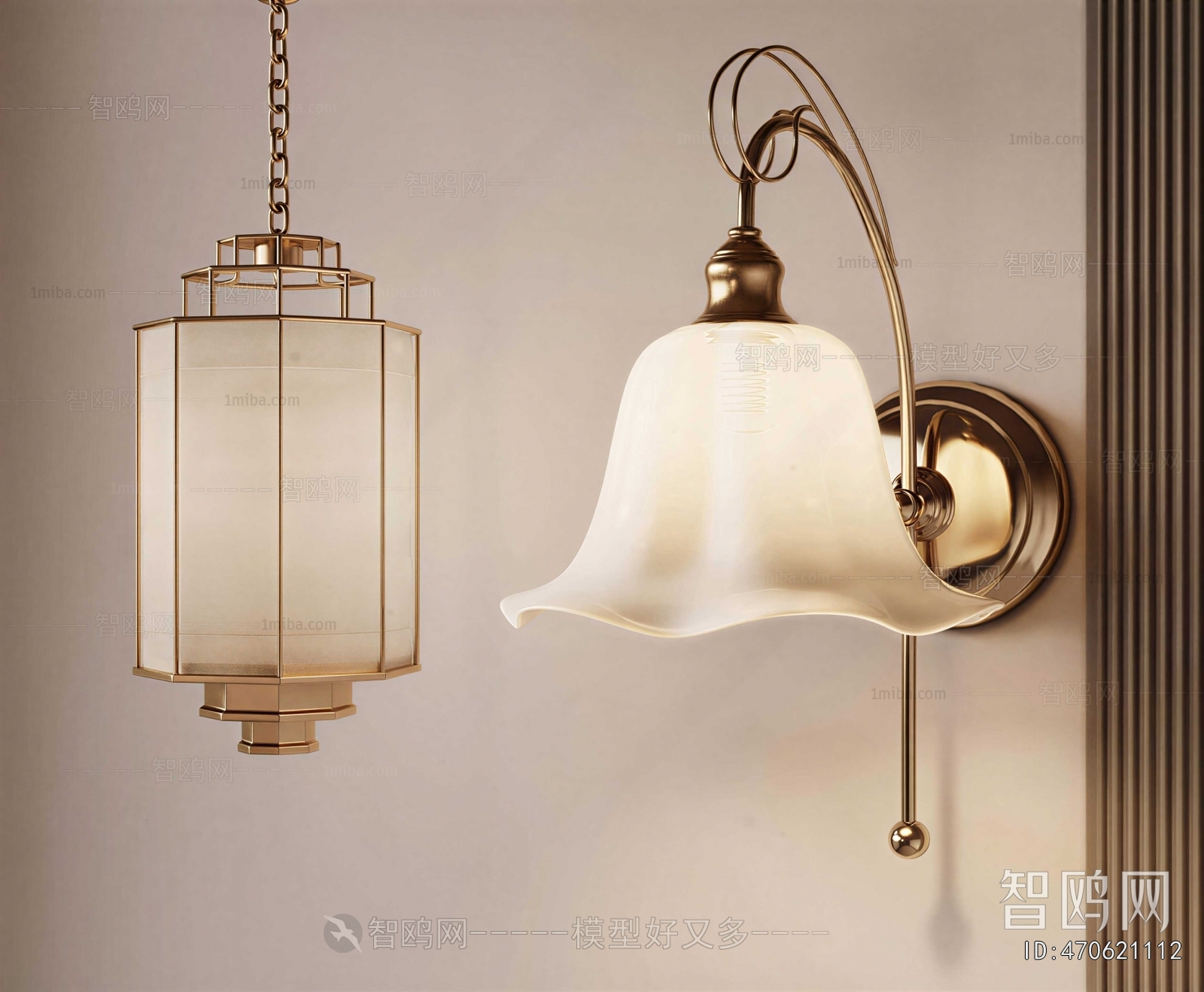 New Chinese Style Wall Lamp