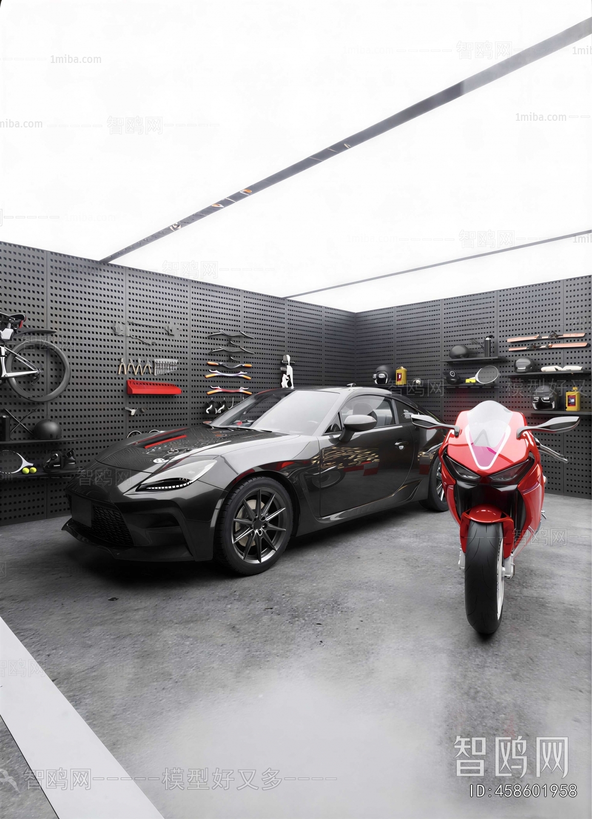 Industrial Style Underground Garage