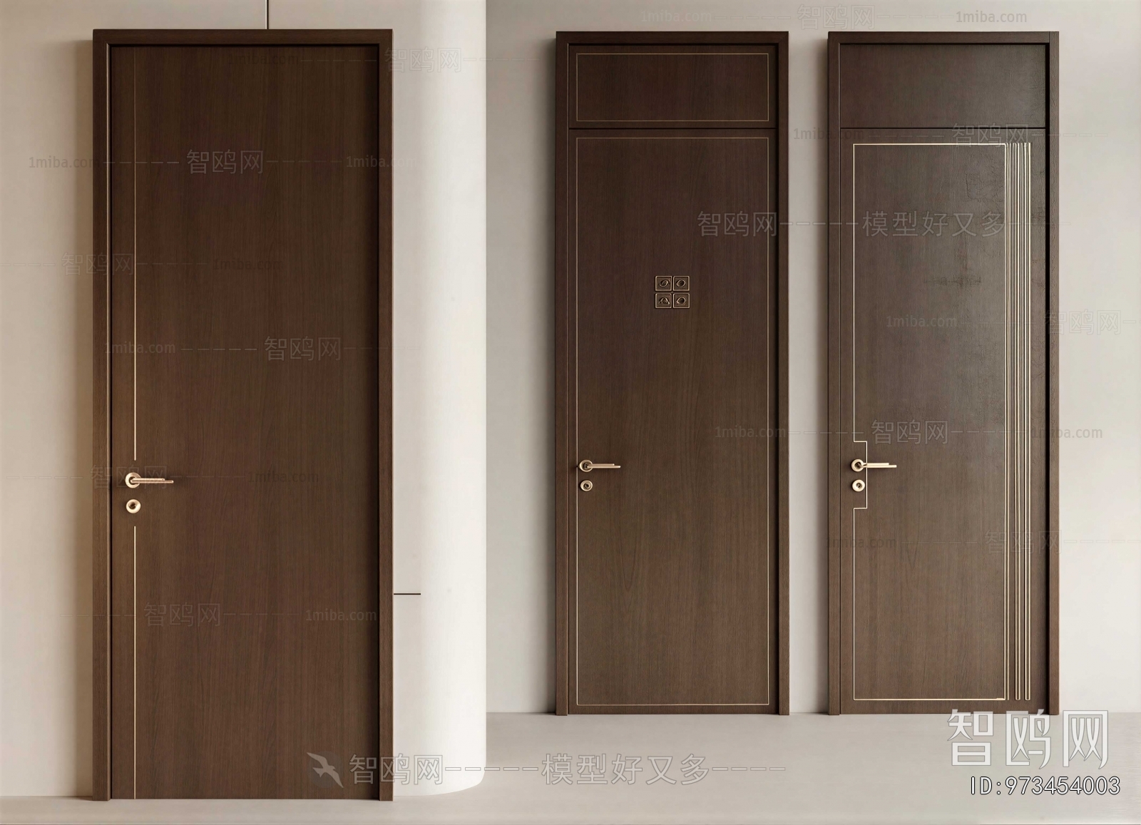 New Chinese Style Single Door