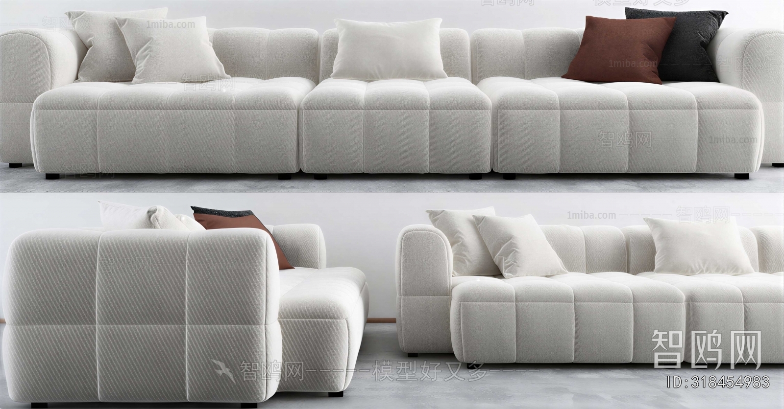Modern Three-seat Sofa