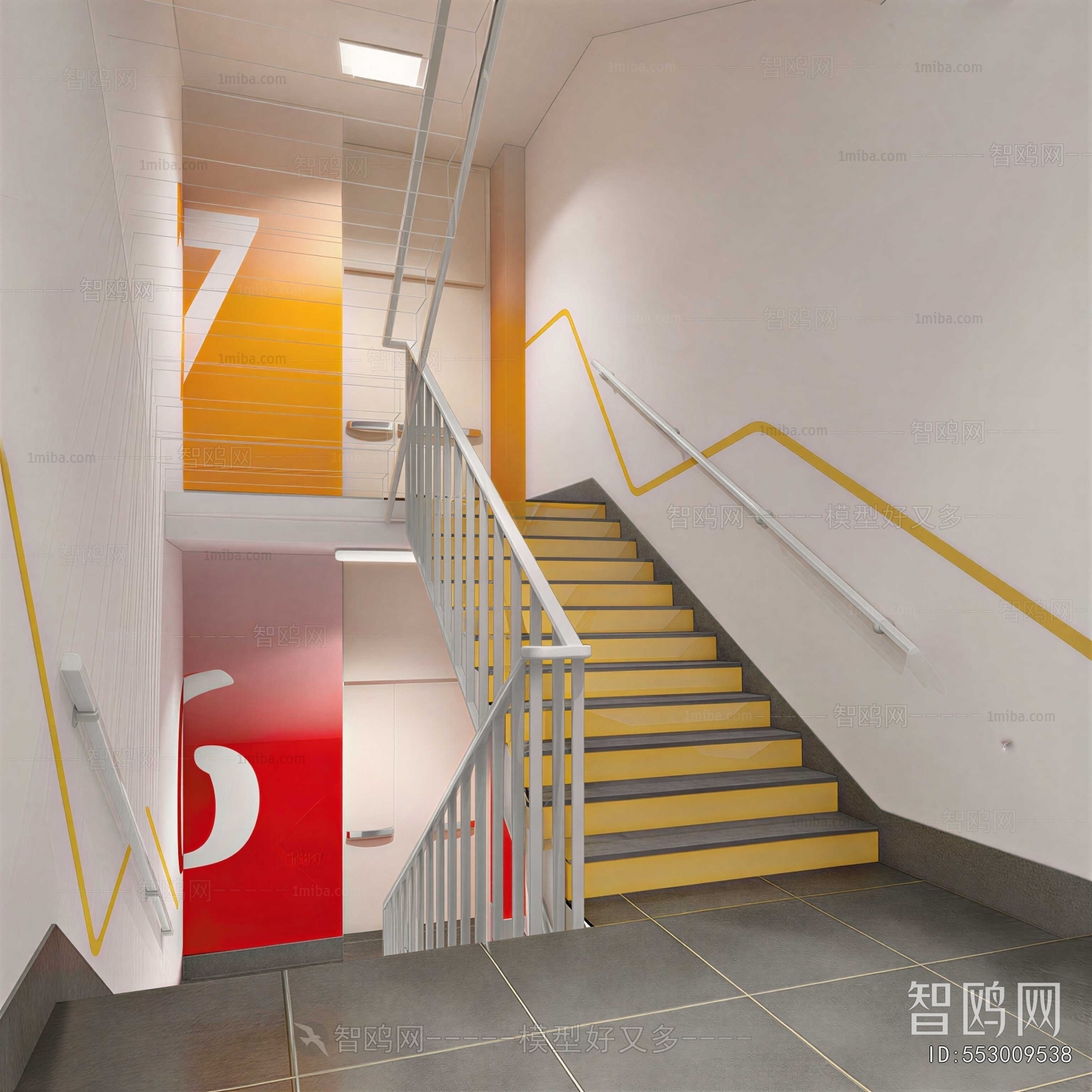 Modern Office Stairwell