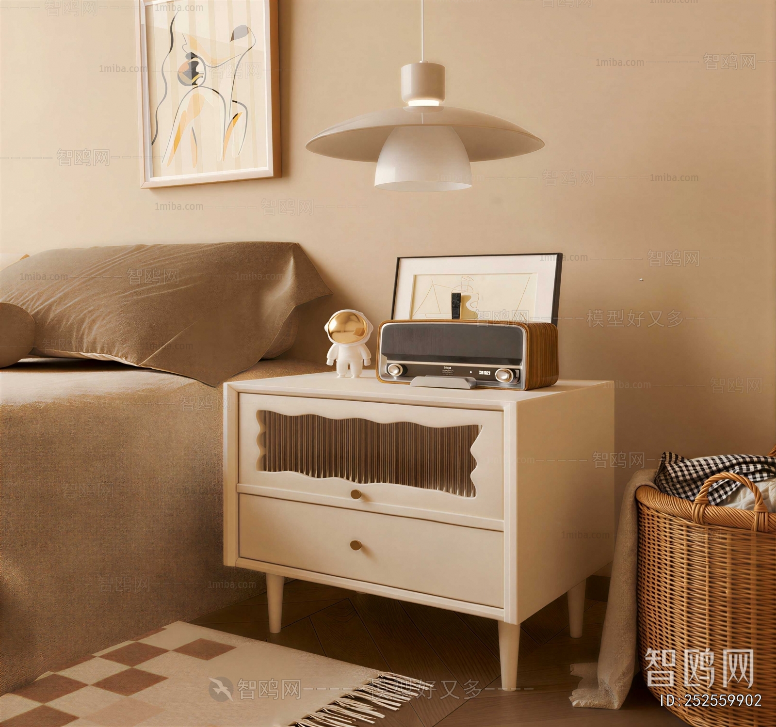 Modern Bedside Cupboard