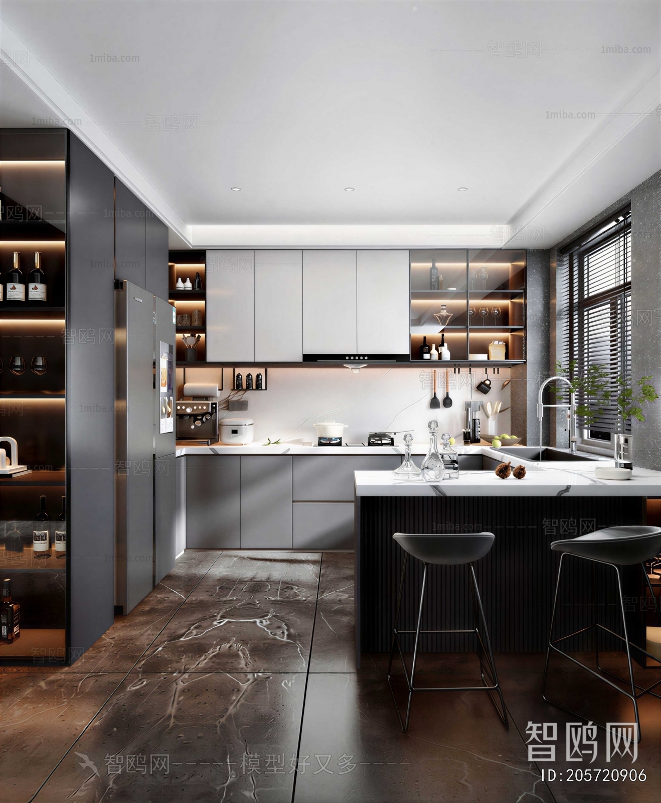 Modern Open Kitchen