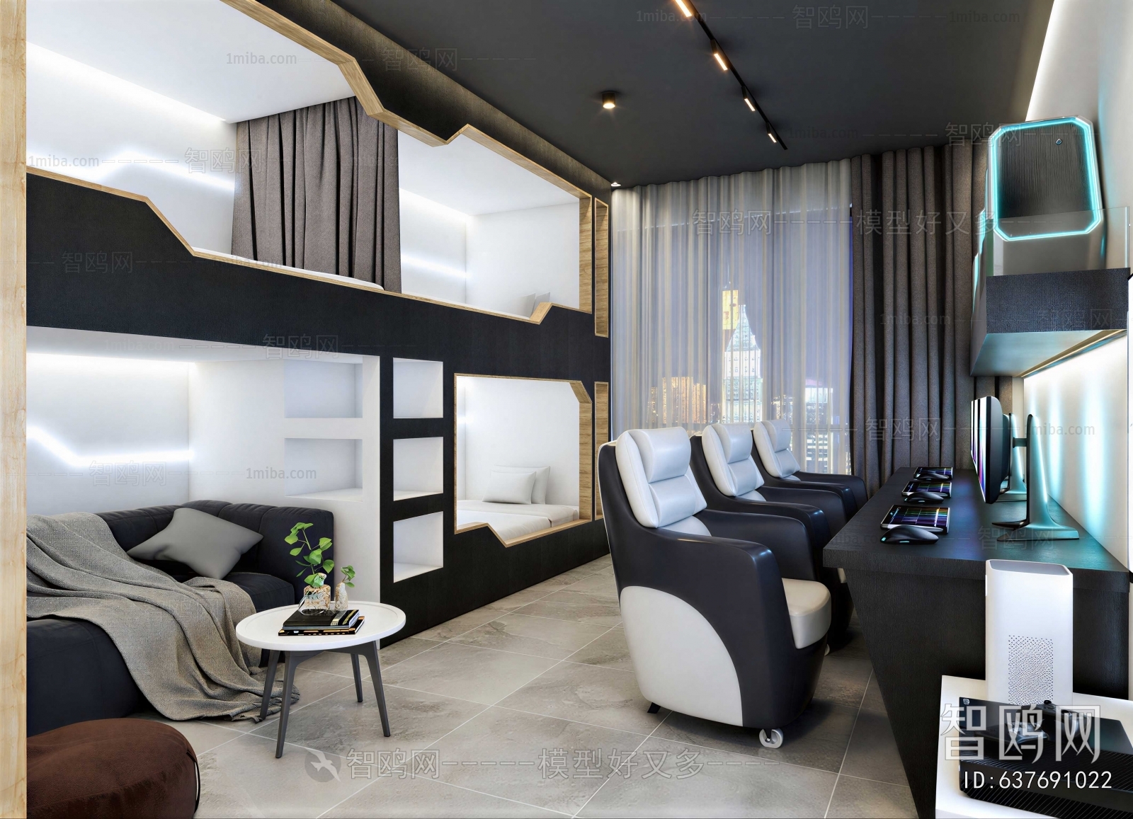 Modern Guest Room